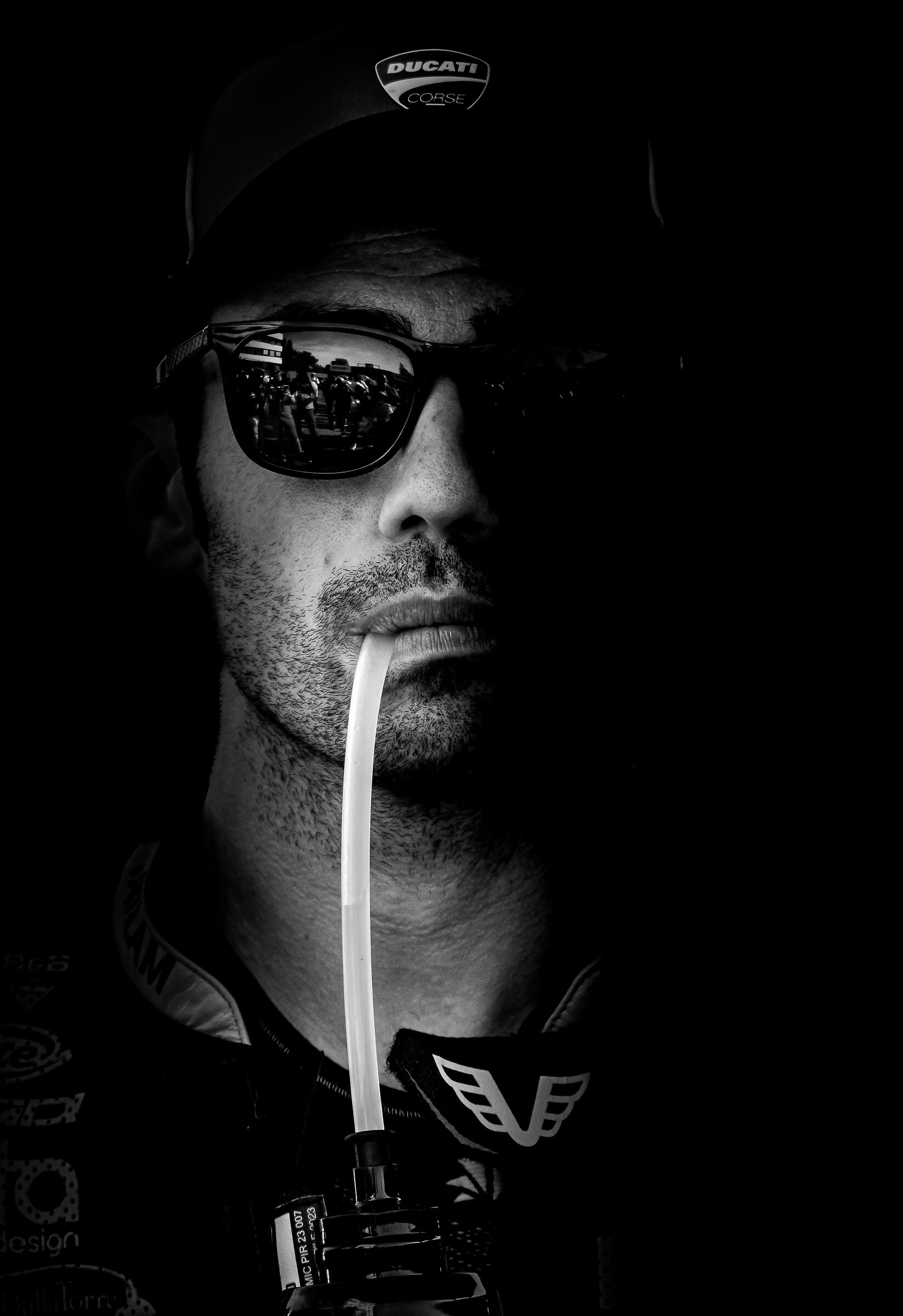 Michele Pirro black and white