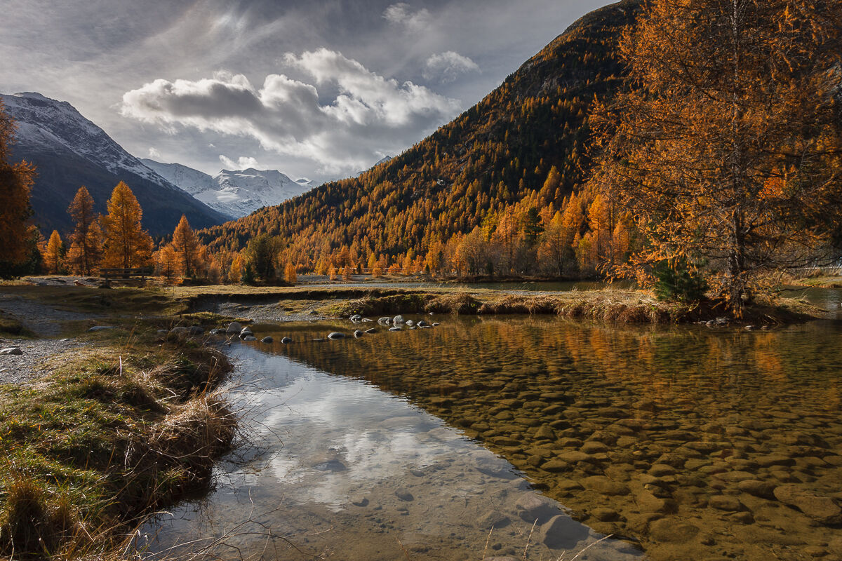 At the foot of the Morteratsch ...