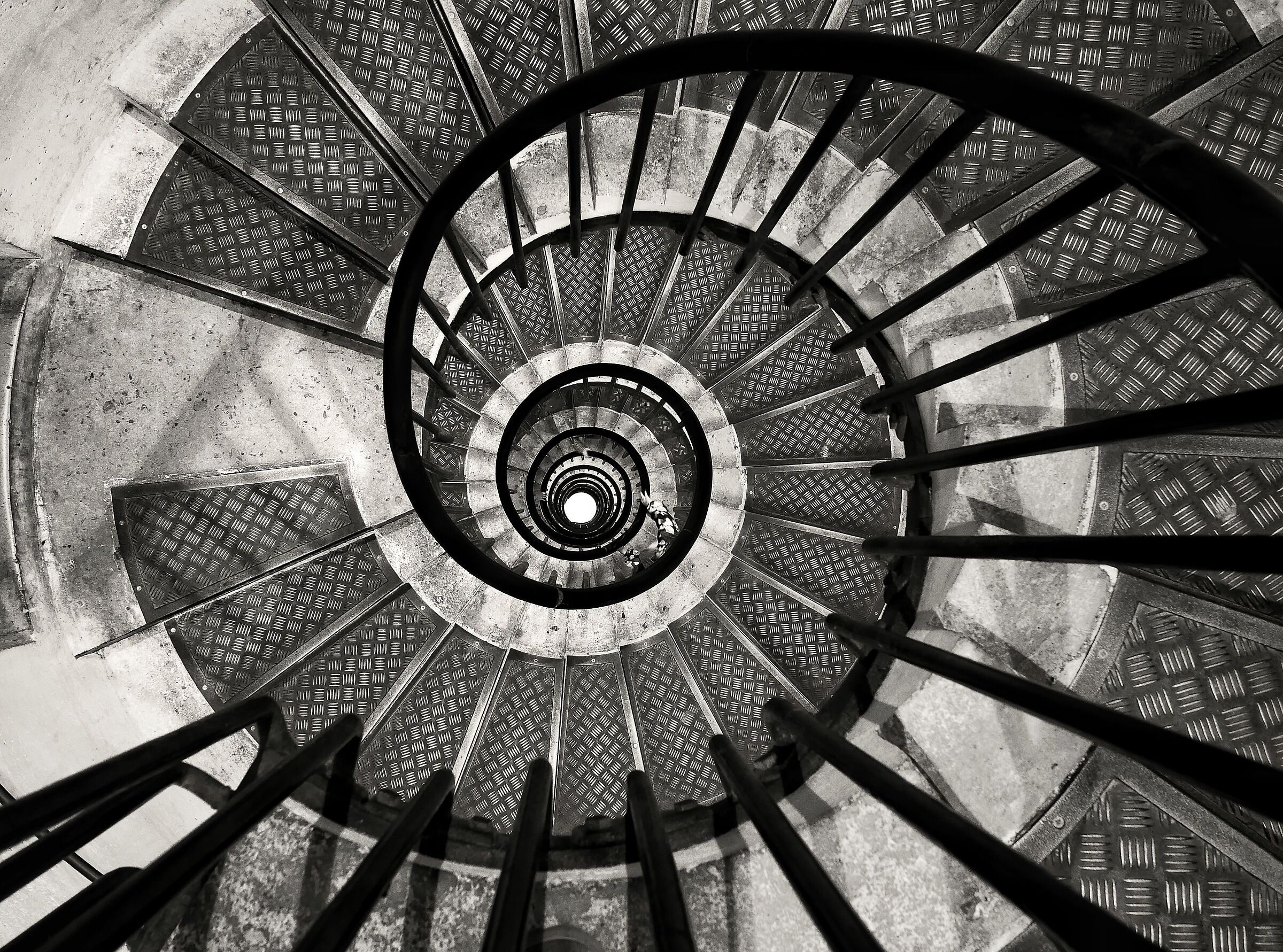 Interior staircases, Arc de Triomphe