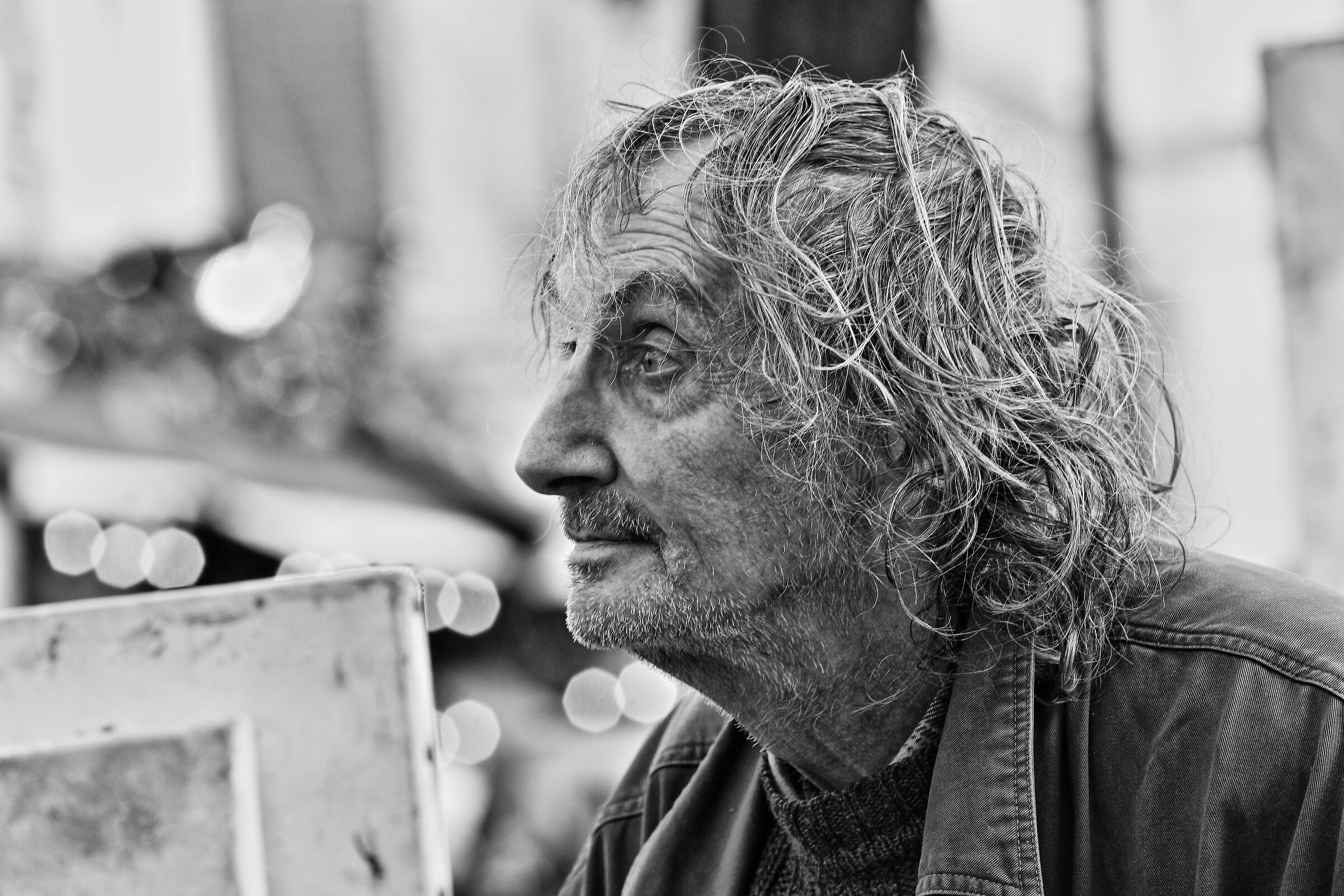 Artista di strada a Montmartre