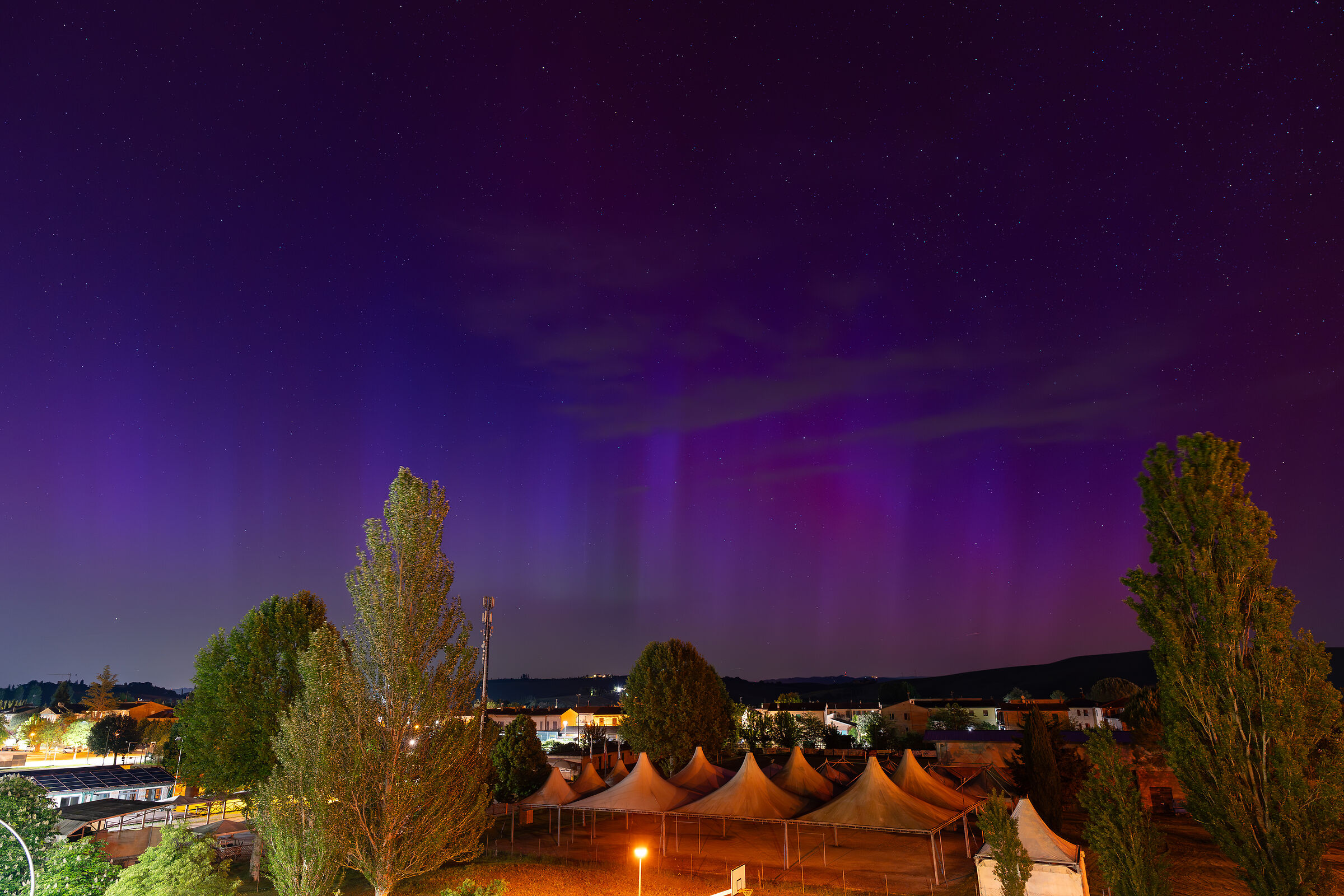 L'aurora dal balcone !