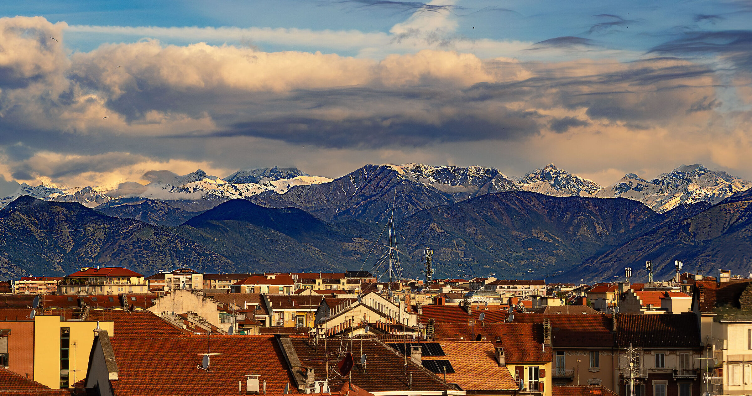 Turin - Panorama from the rooftops