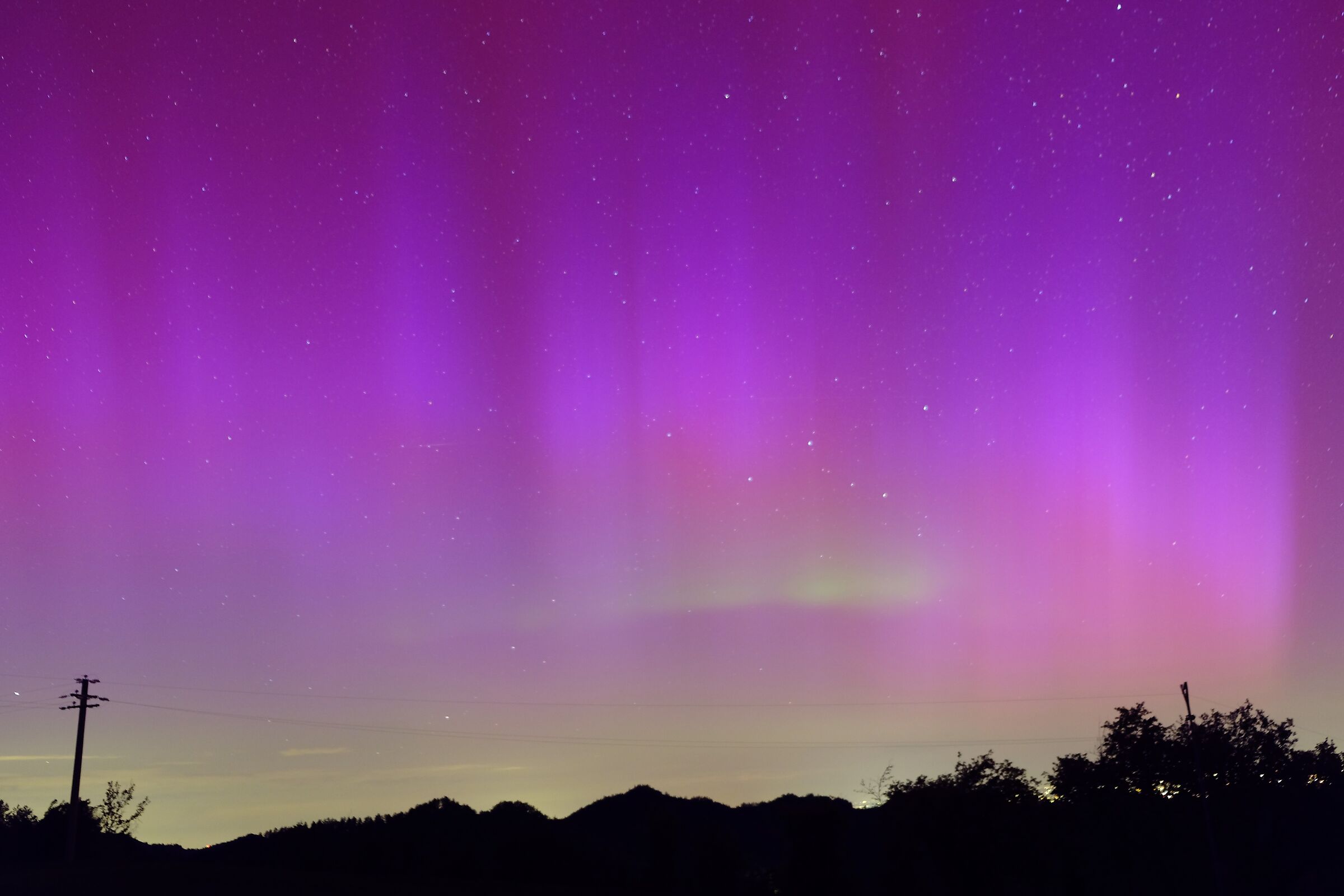 Aurora Borealis in Emilia Romagna