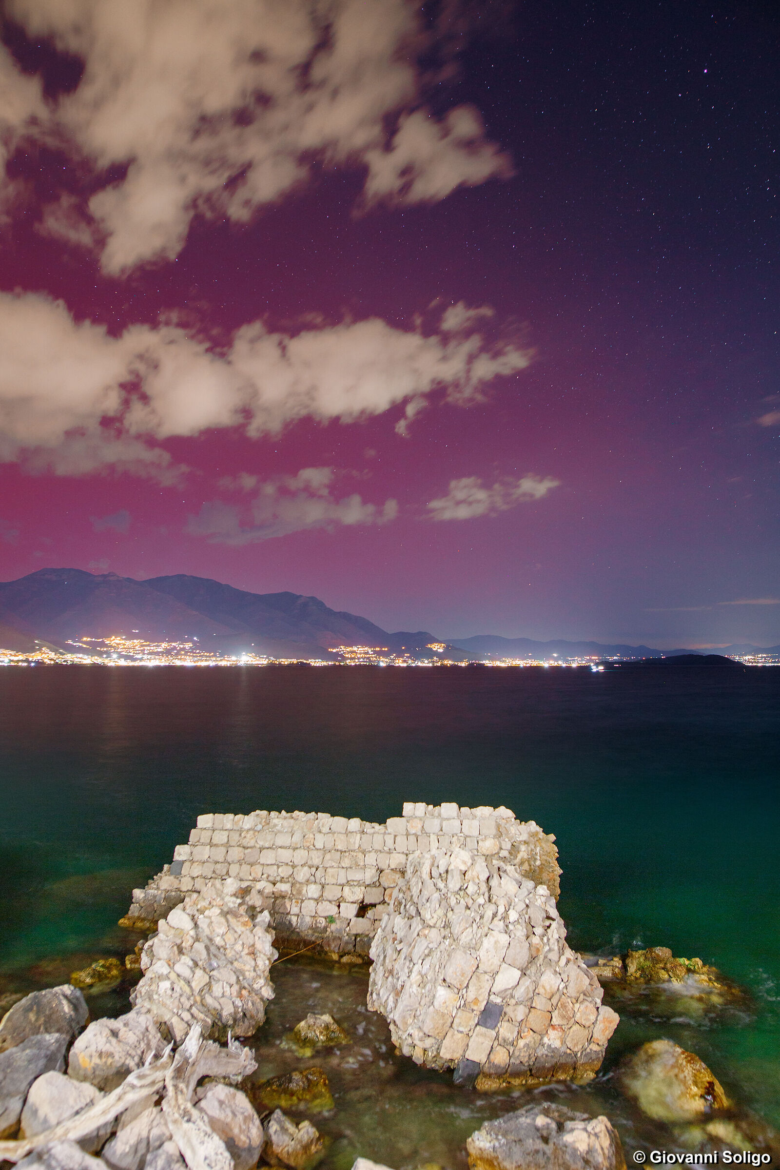 Aurora Boreale (sar) sul Golfo di Gaeta
