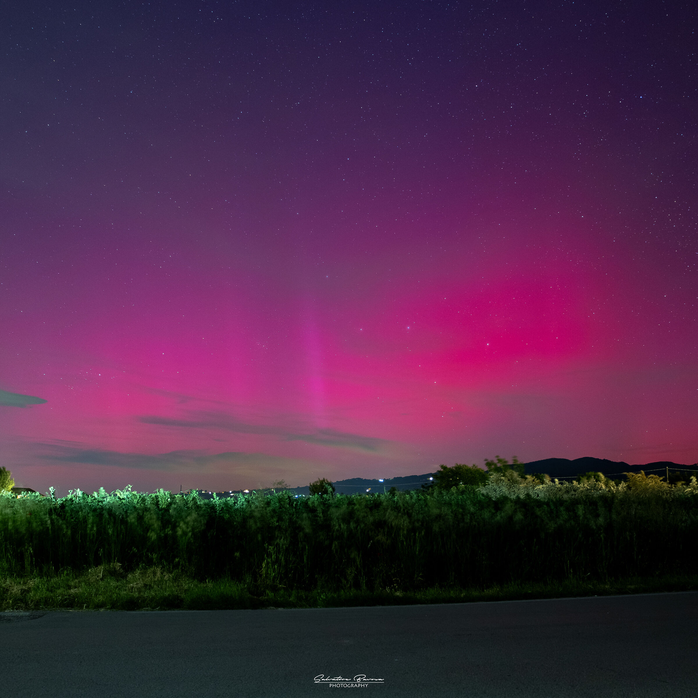 Aurora Borealis (or SAR) in the skies of Umbria