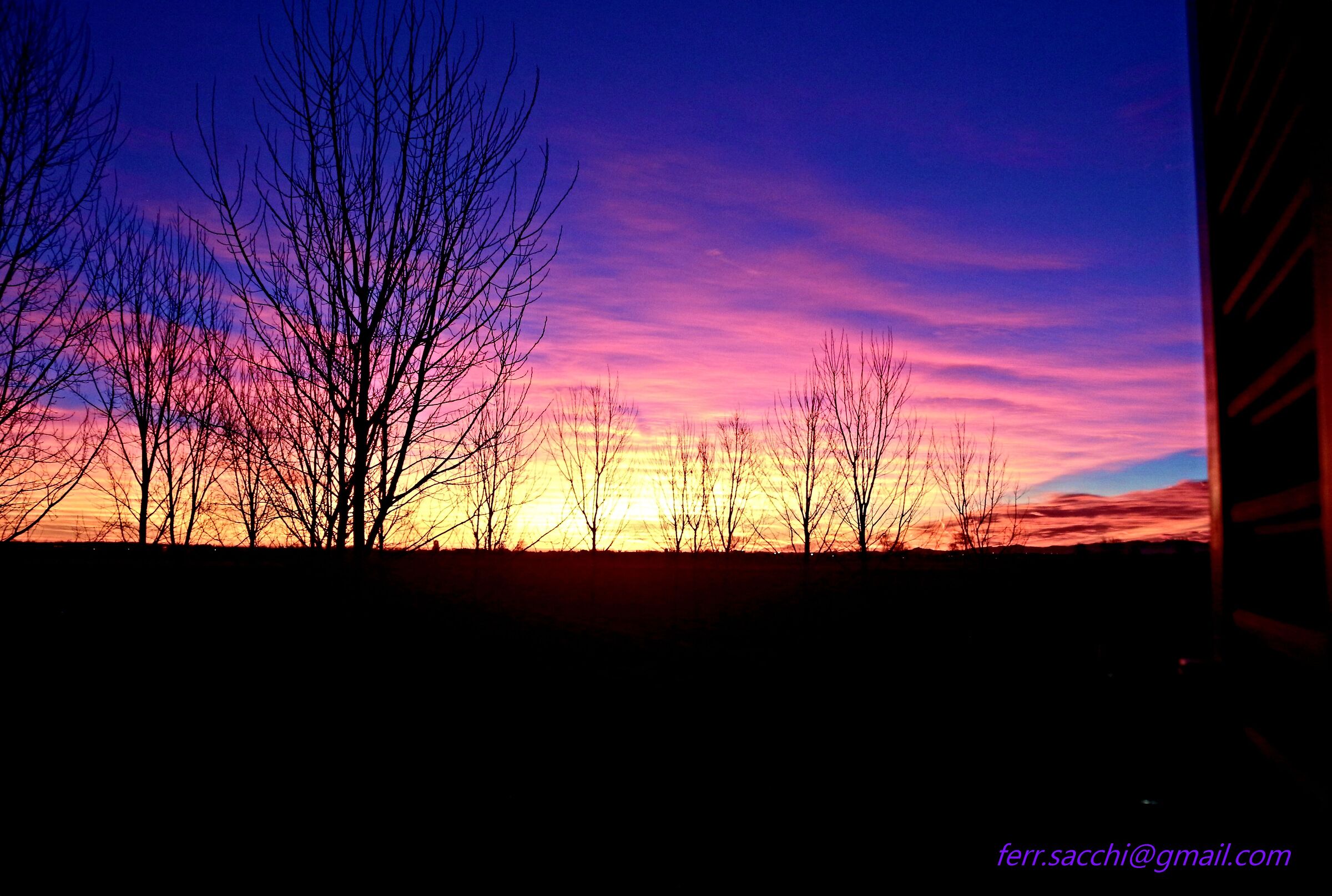 ....Ho visto L'alba, stamattina...