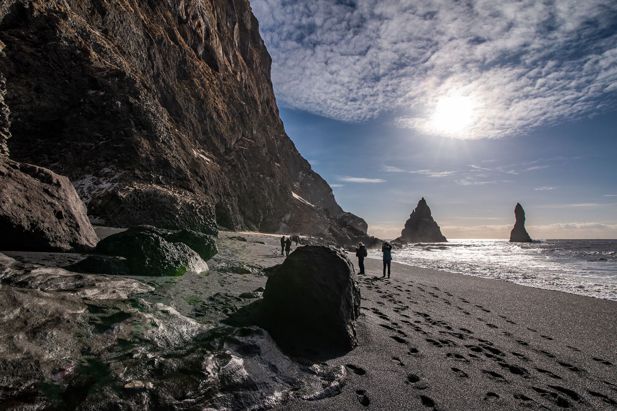At the foot of the Reynisfjall