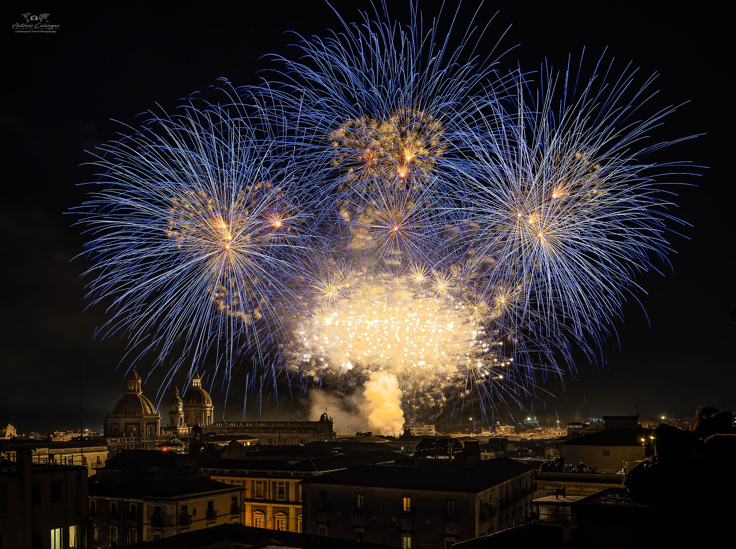 Fuochi della sera del 3 febbraio Sant' Agata 2024
