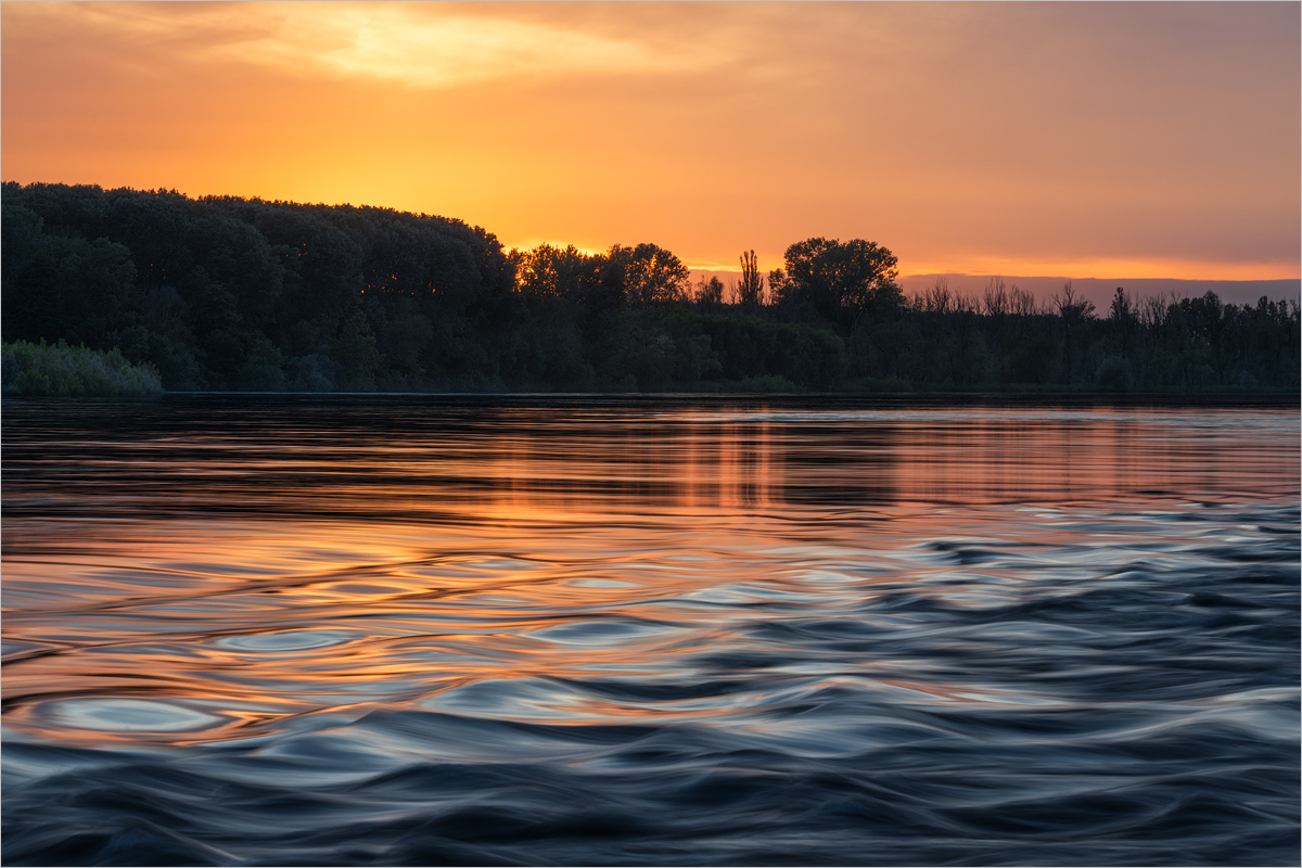 Rough Water Quiet Sunset