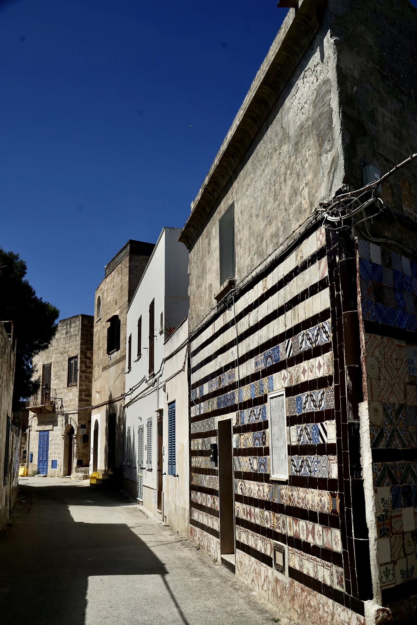 Houses in the historic center of Favignana