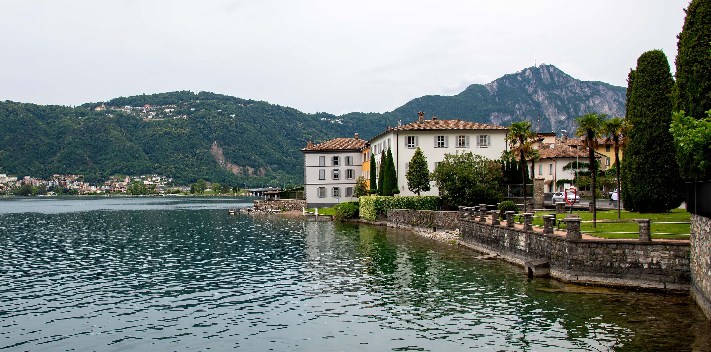 View of Lake Bissone Ticino