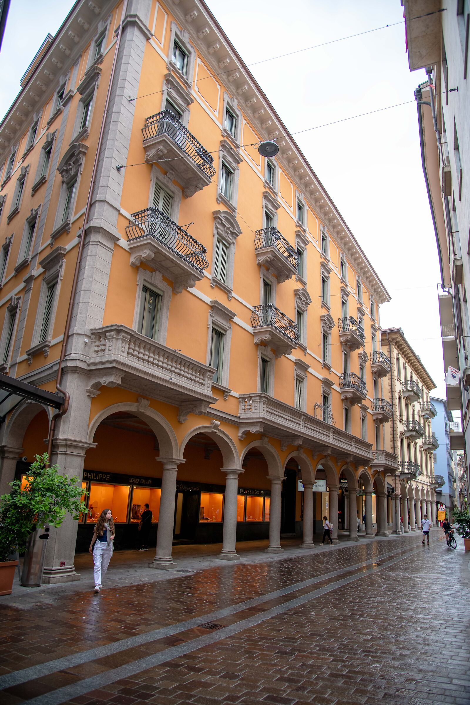 On the streets of Lugano