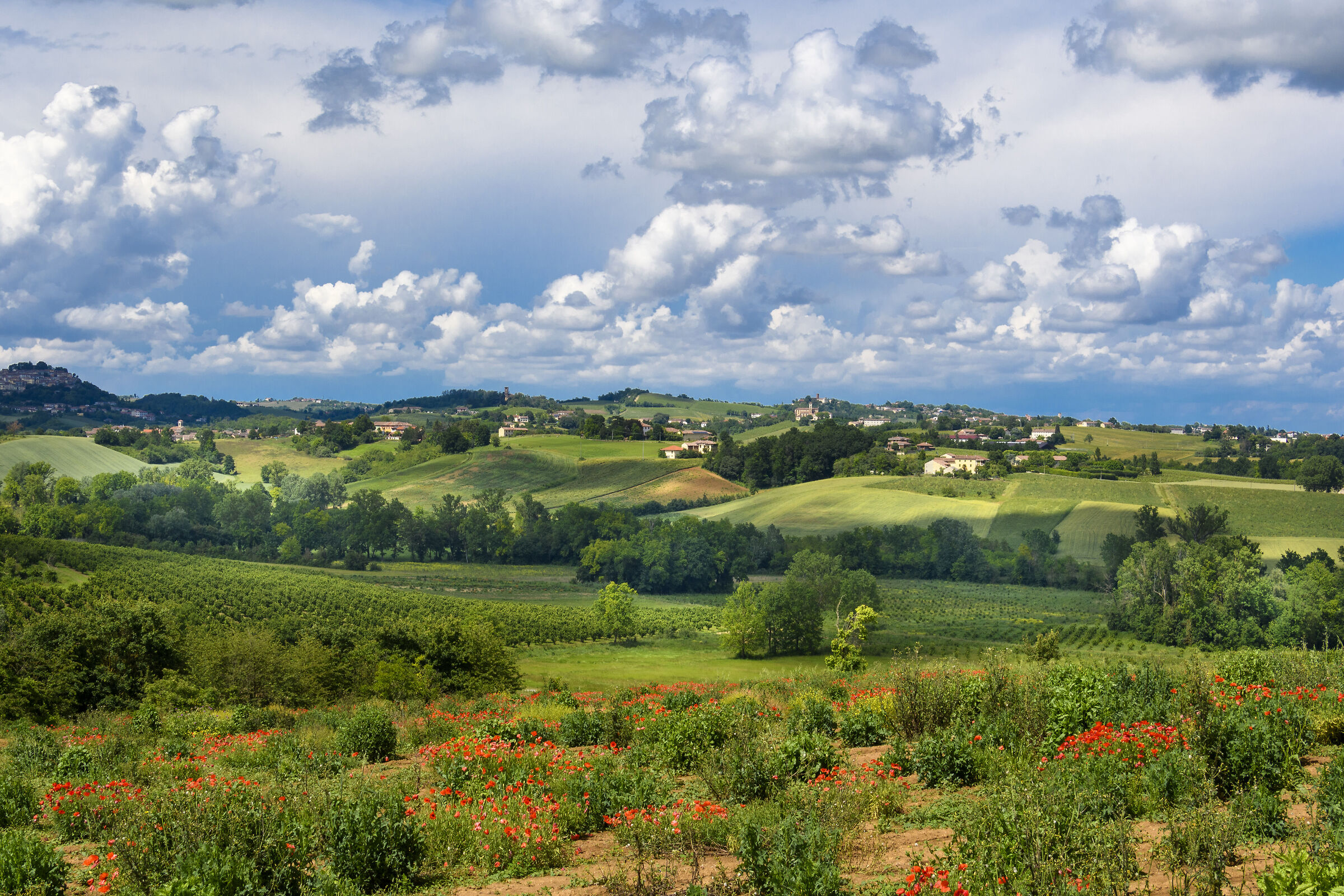 Clouds in the hills