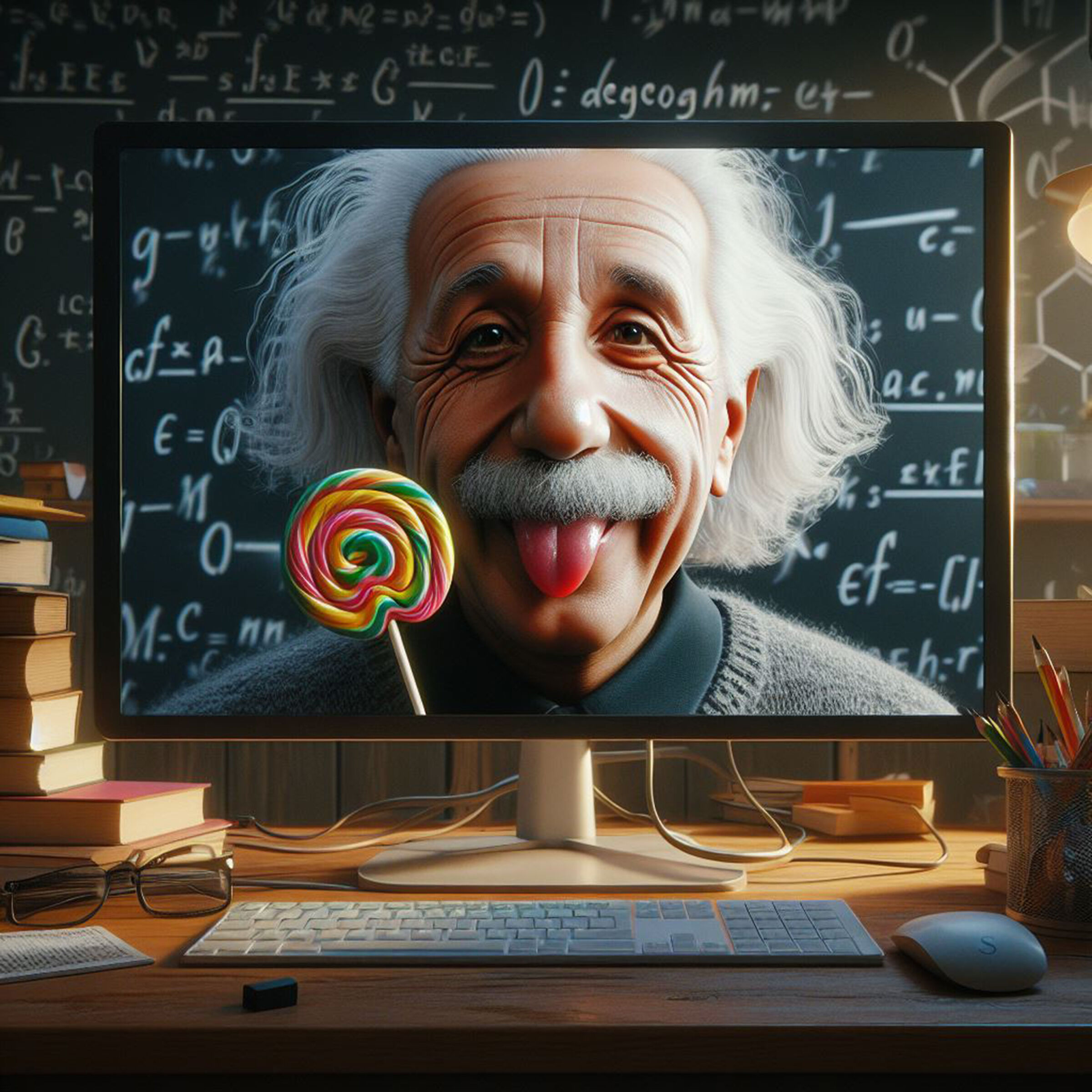 Geniuses have fun too...