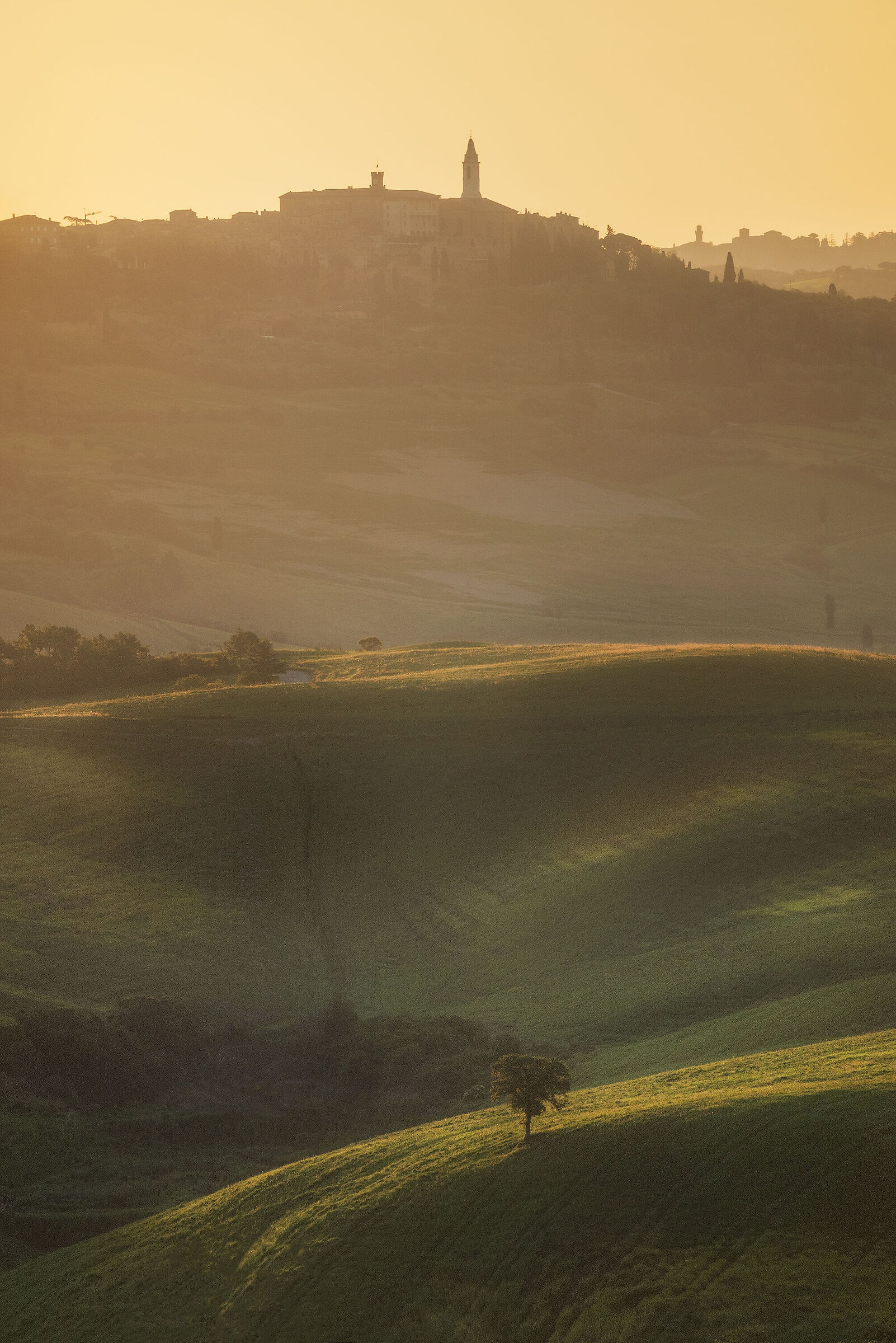 Sunrise in Pienza