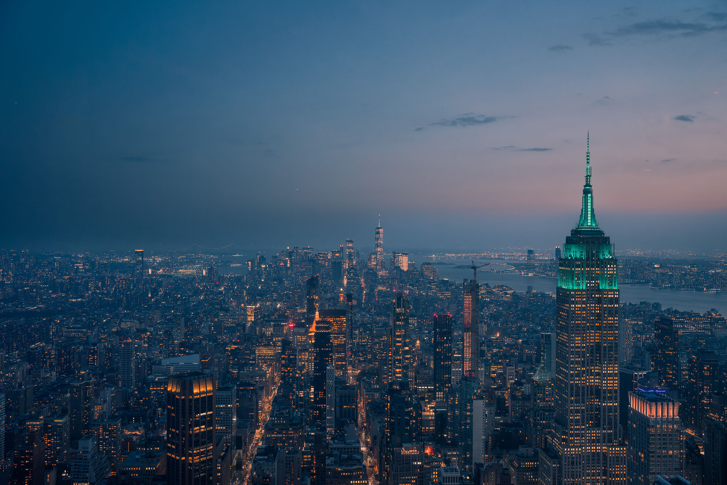 Sunset over Manhattan
