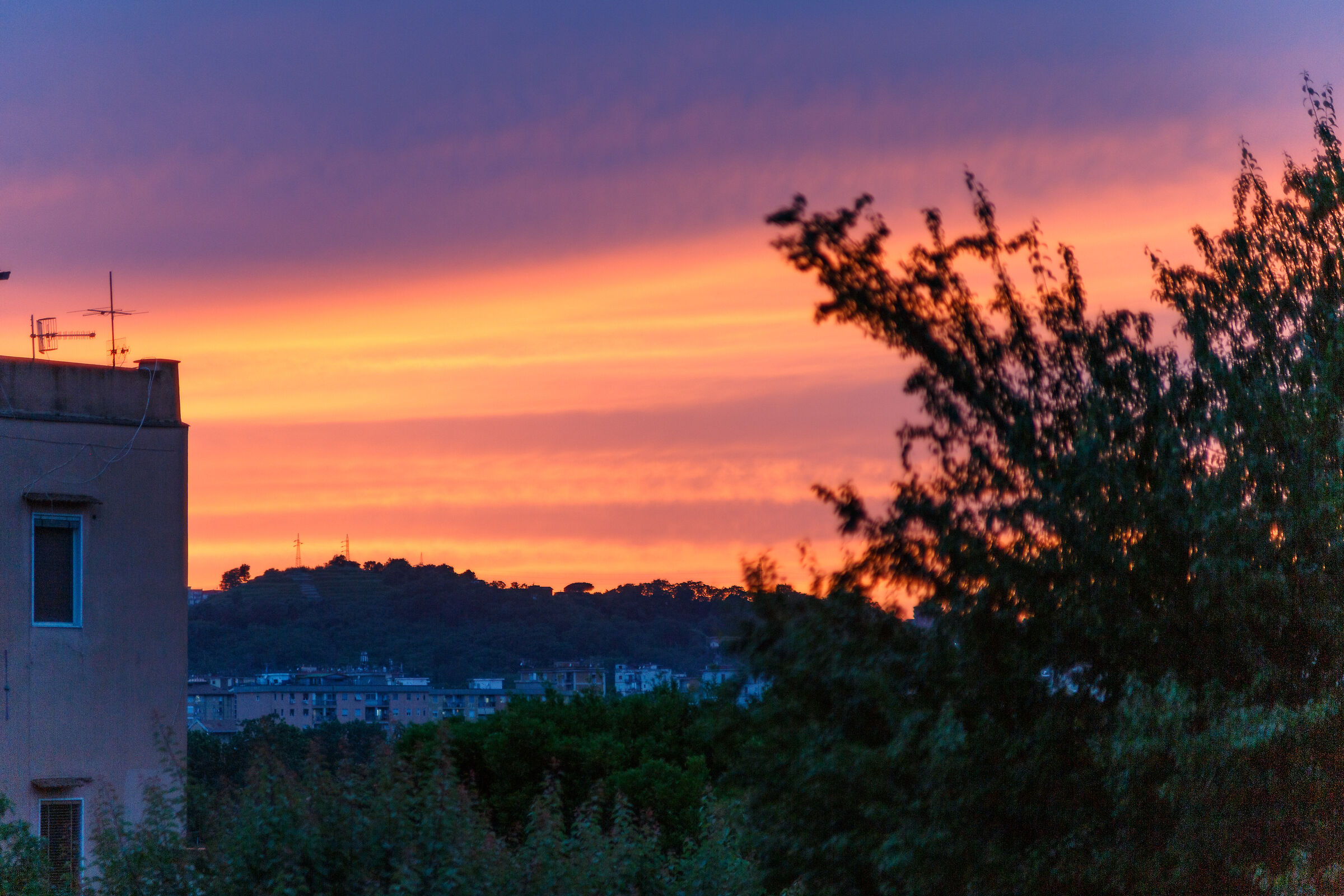 Tramonto da casa mia