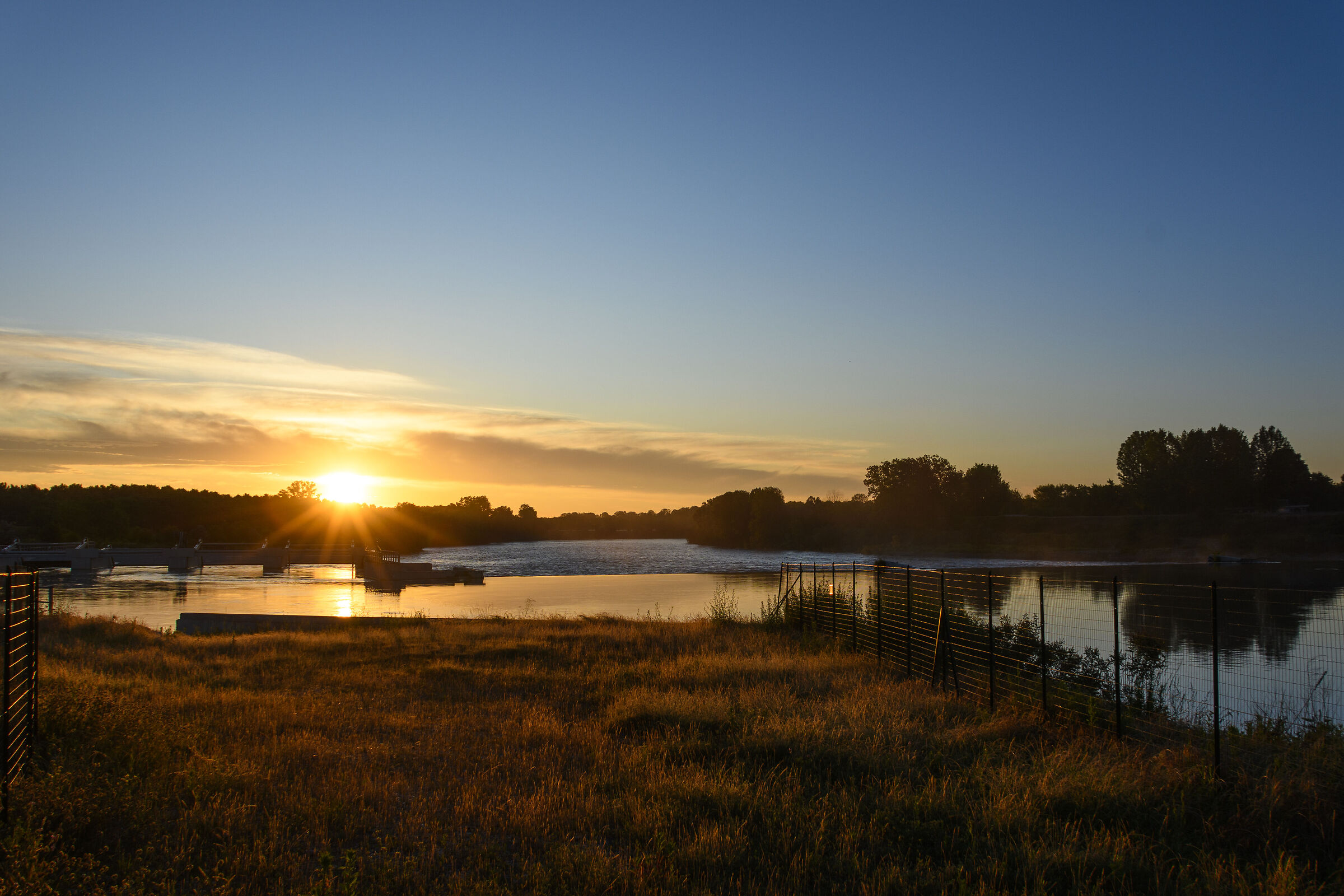 The Po at 6 a.m. in early June