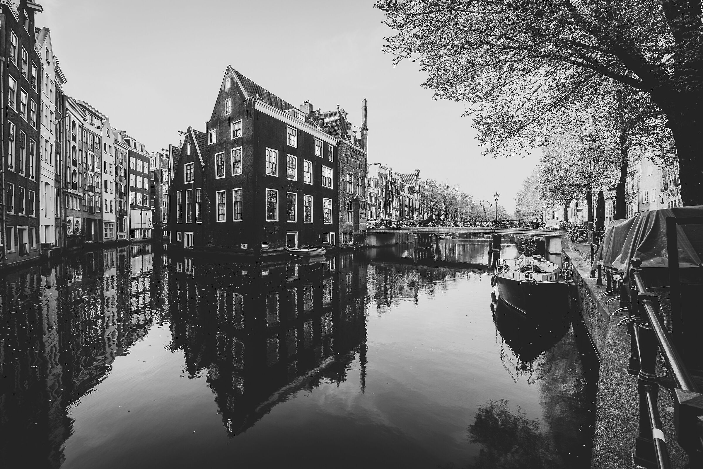 Amsterdam in black and white