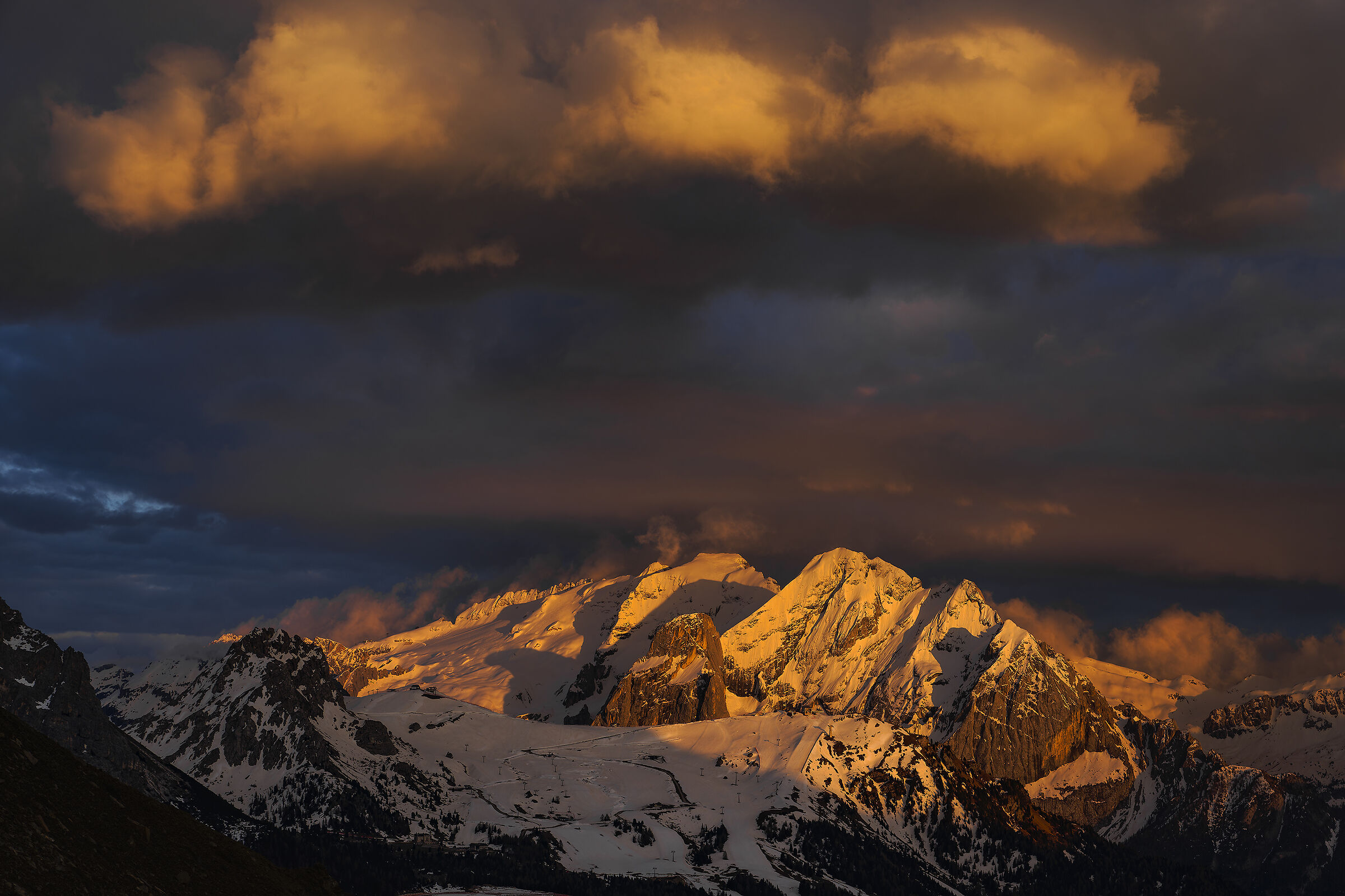 Sunset on the Marmolada