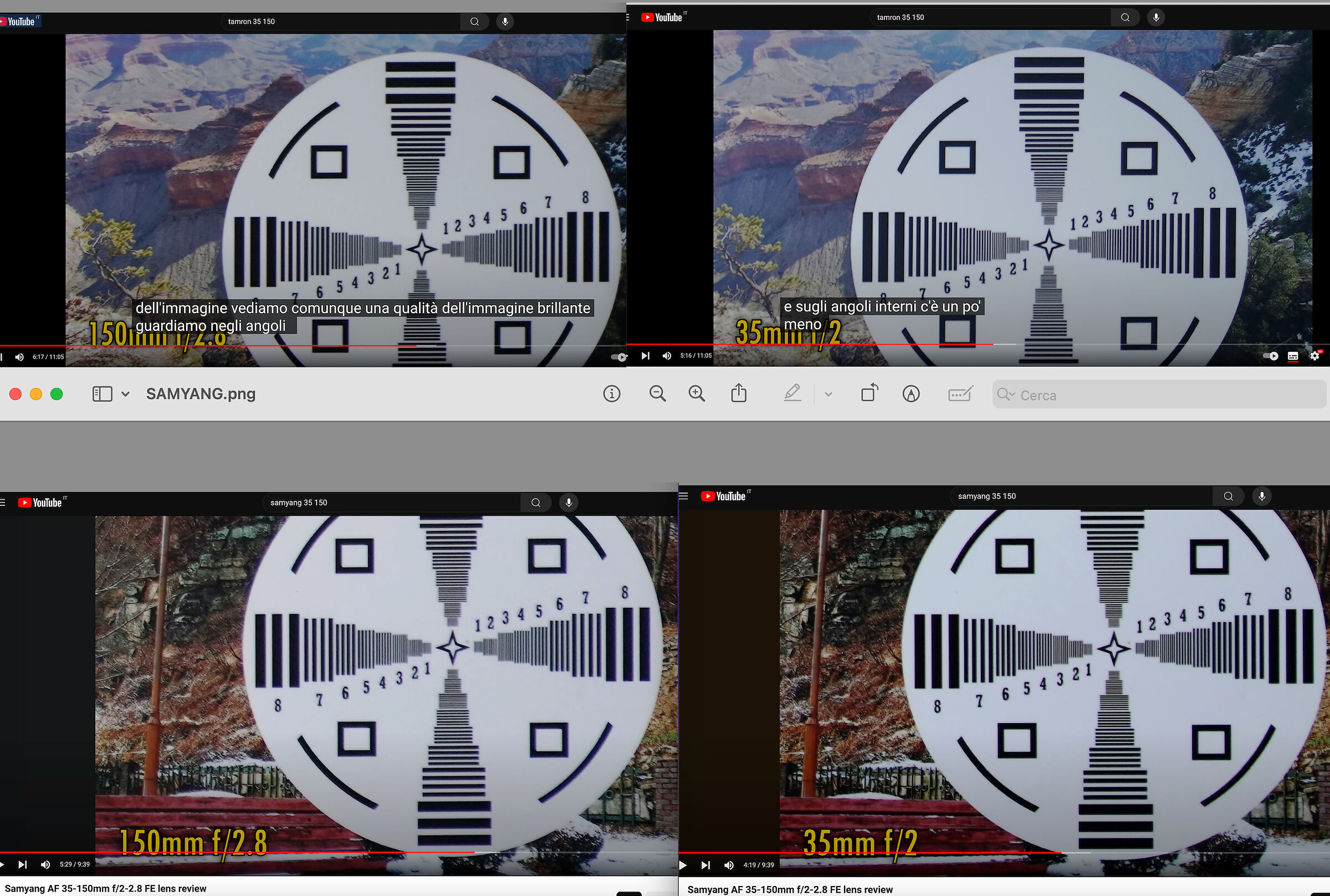 TAMRON 35 150 VS SAMYANG 35 150