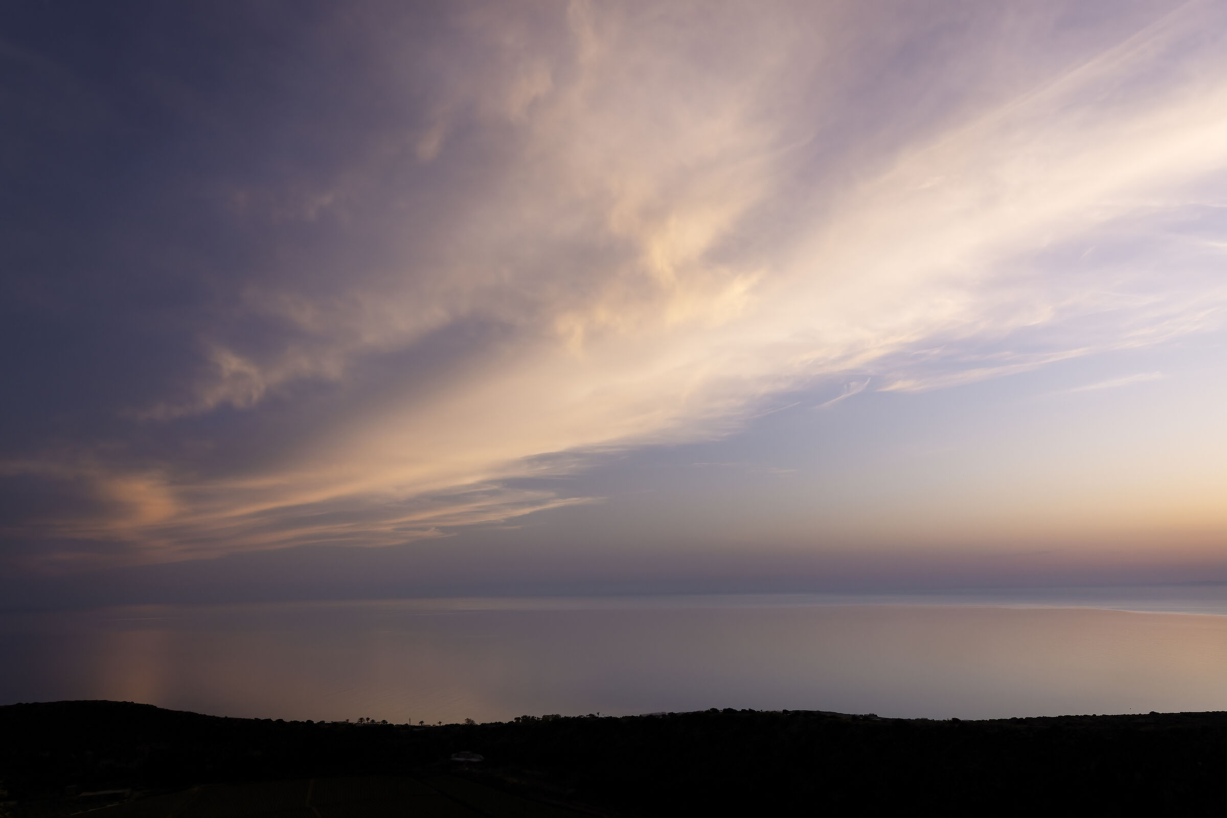 Cielo e mare  al tramonto
