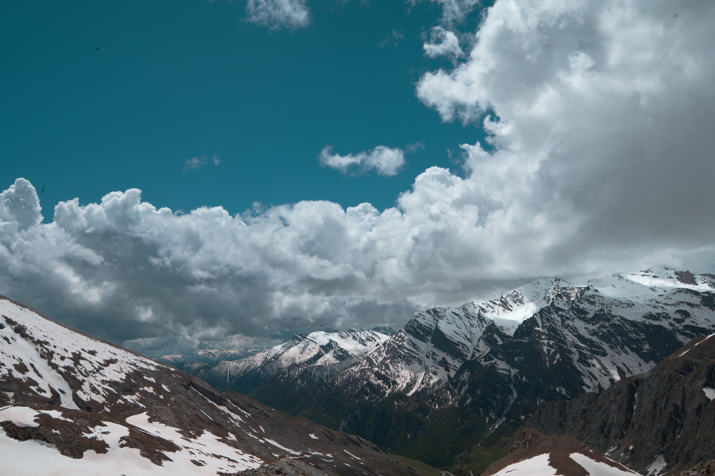 Panorama dal Colle del Agnello a Colori
