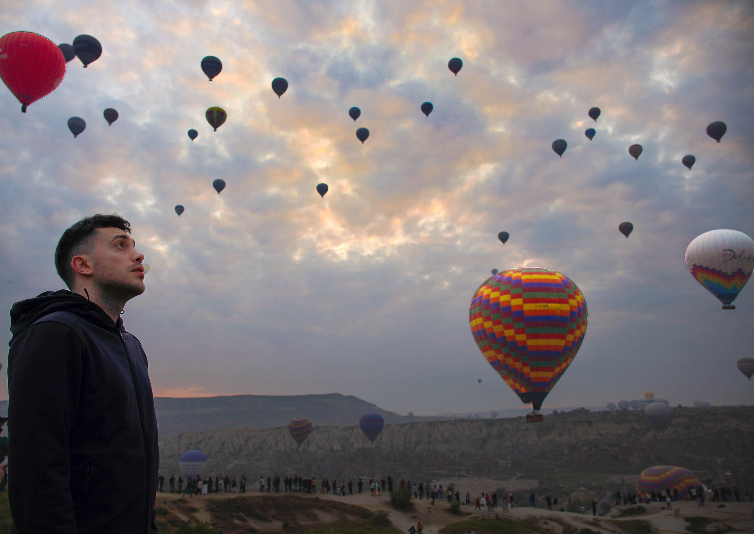Mongolfiere all' alba