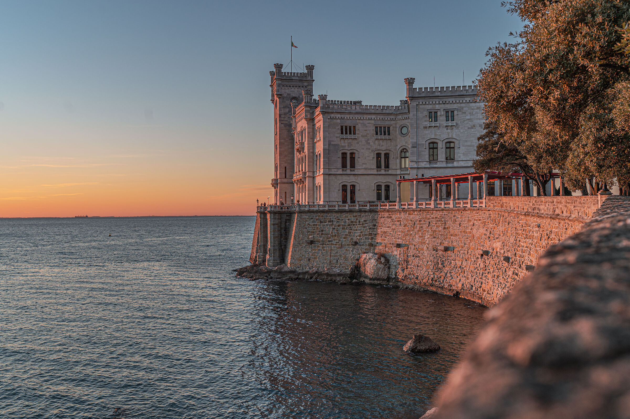 The most beautiful light on Miramare
