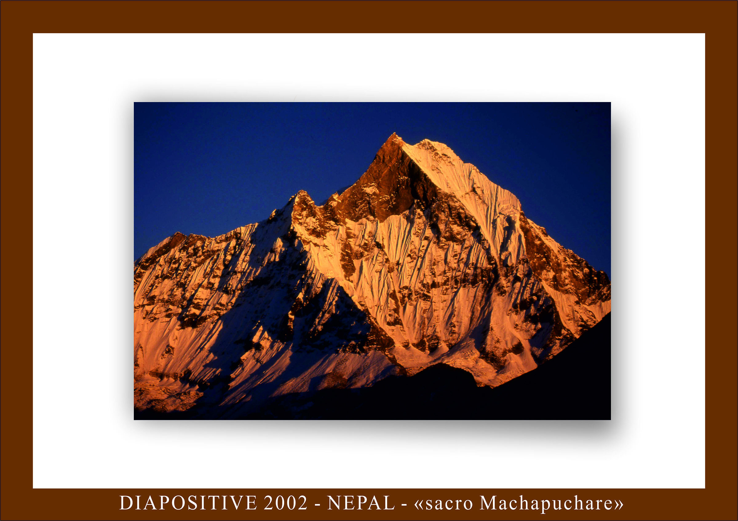 Machapuchare- the sacred mountain-