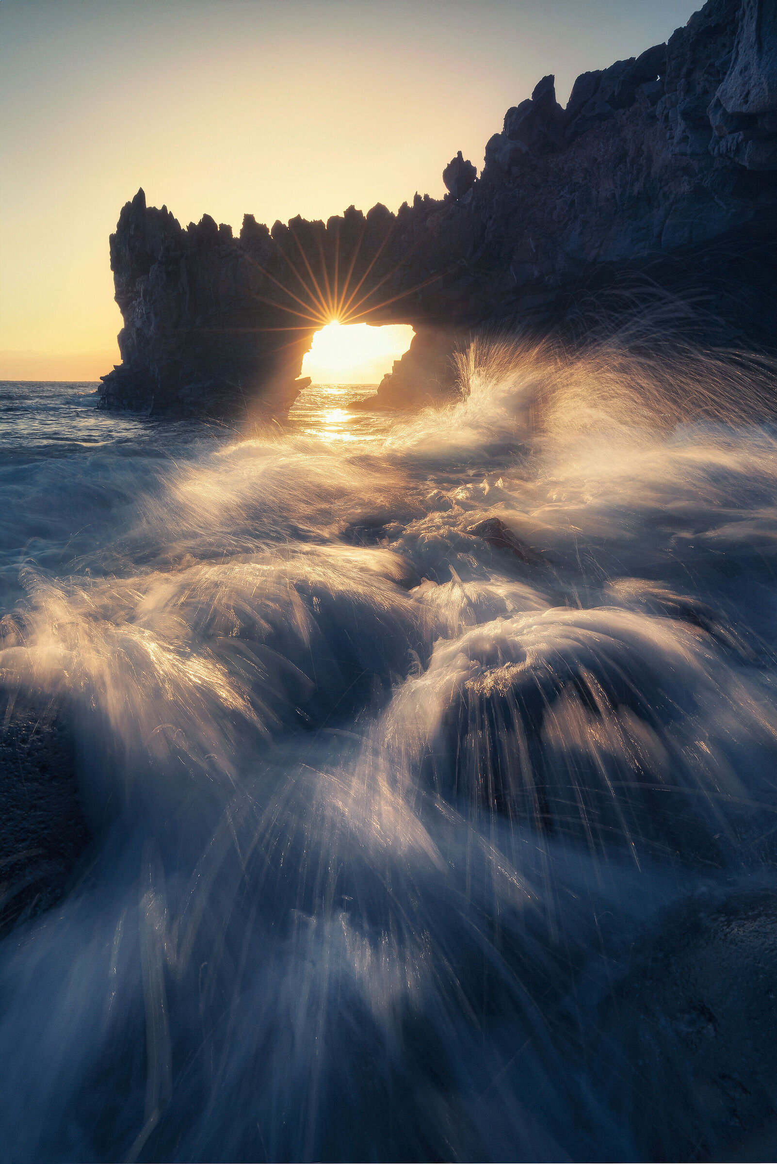 In the waves