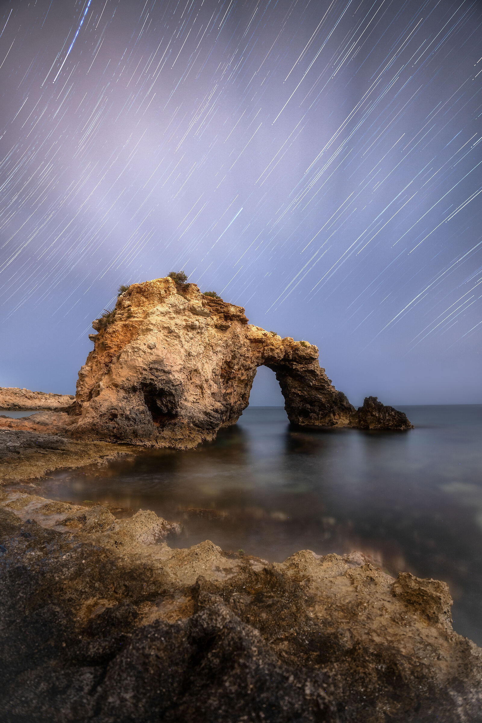 Star Trail Punta Asparano