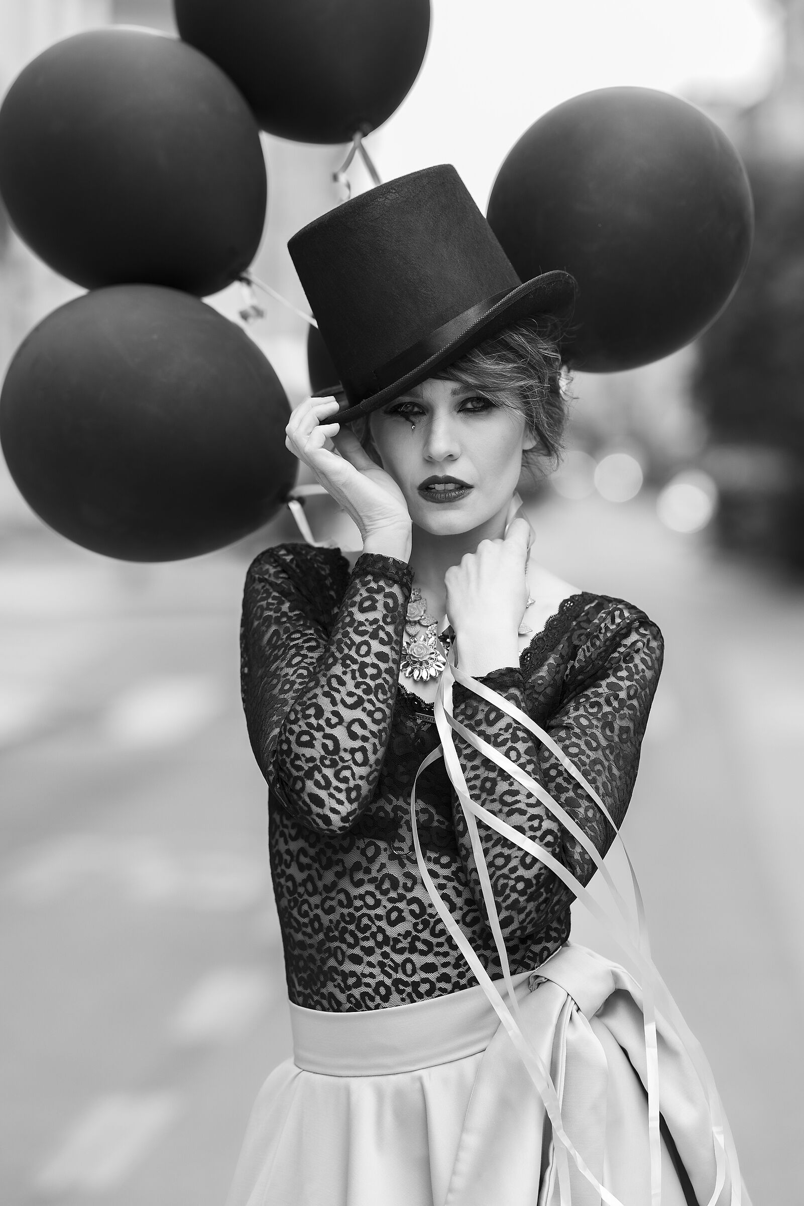 The Lady with Baloons