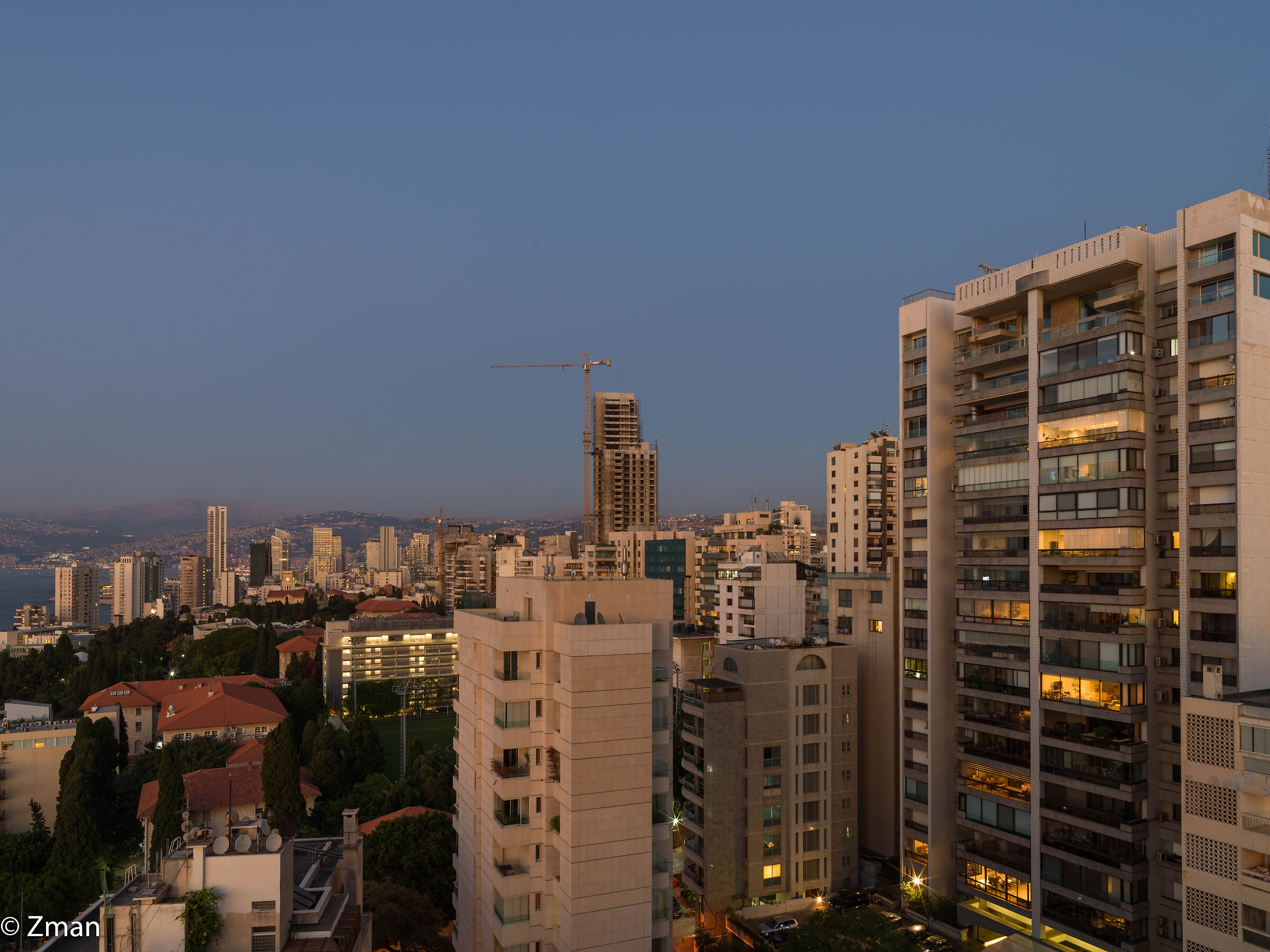 Beirut prima del tramonto