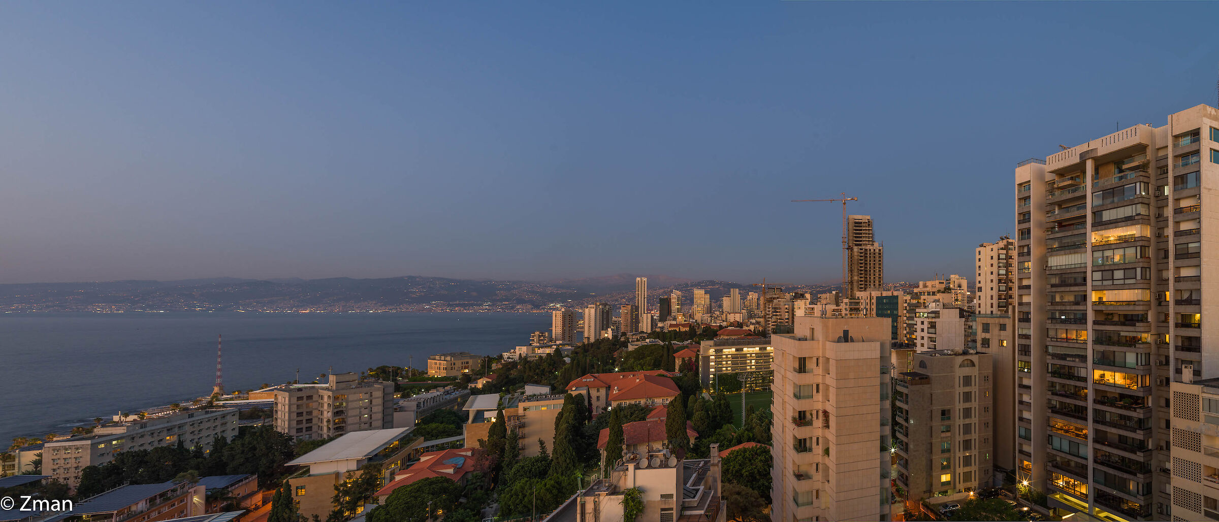 Beirut prima del tramonto