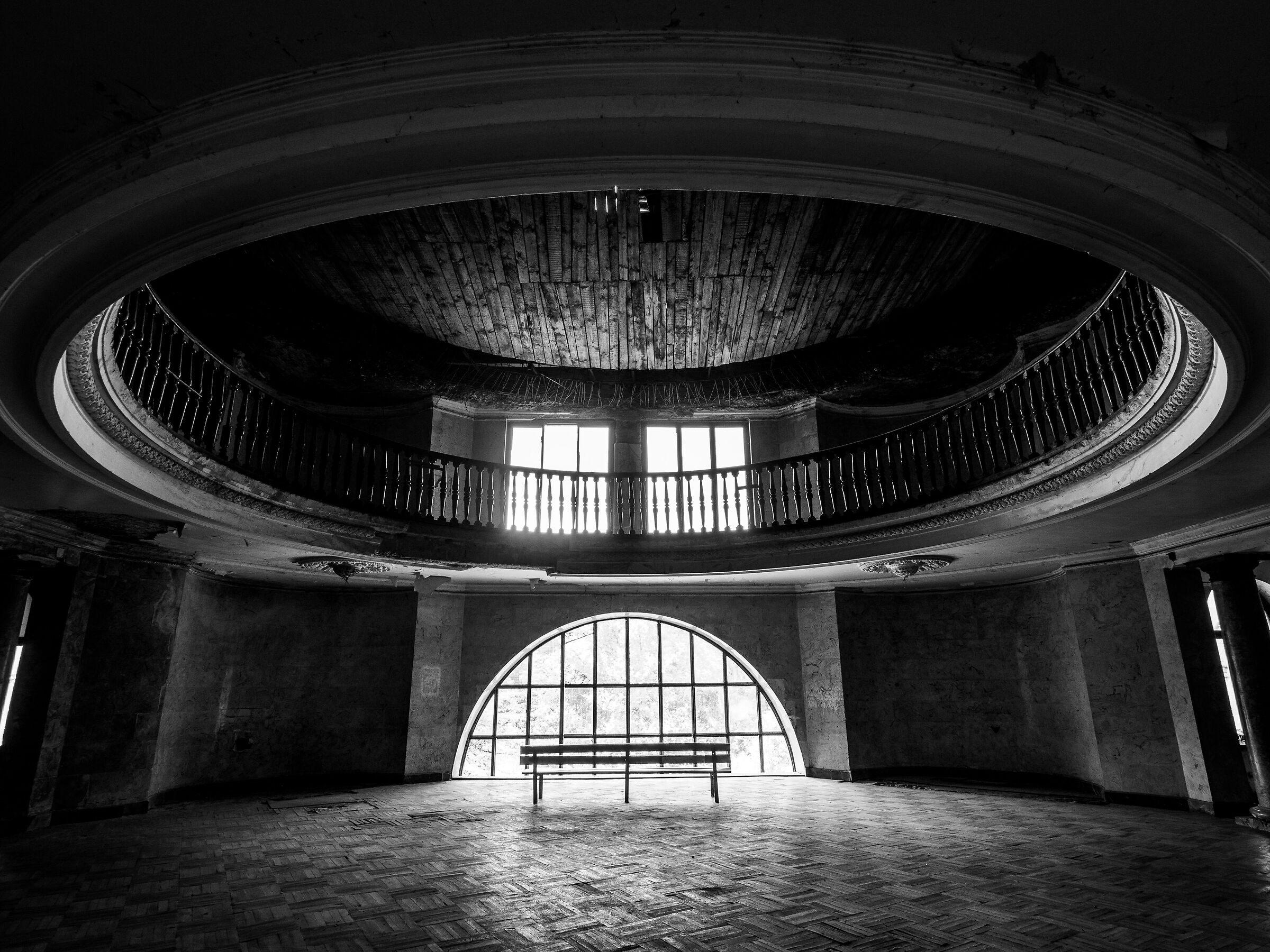 The penthouse of the Sanatorium Metallurgist