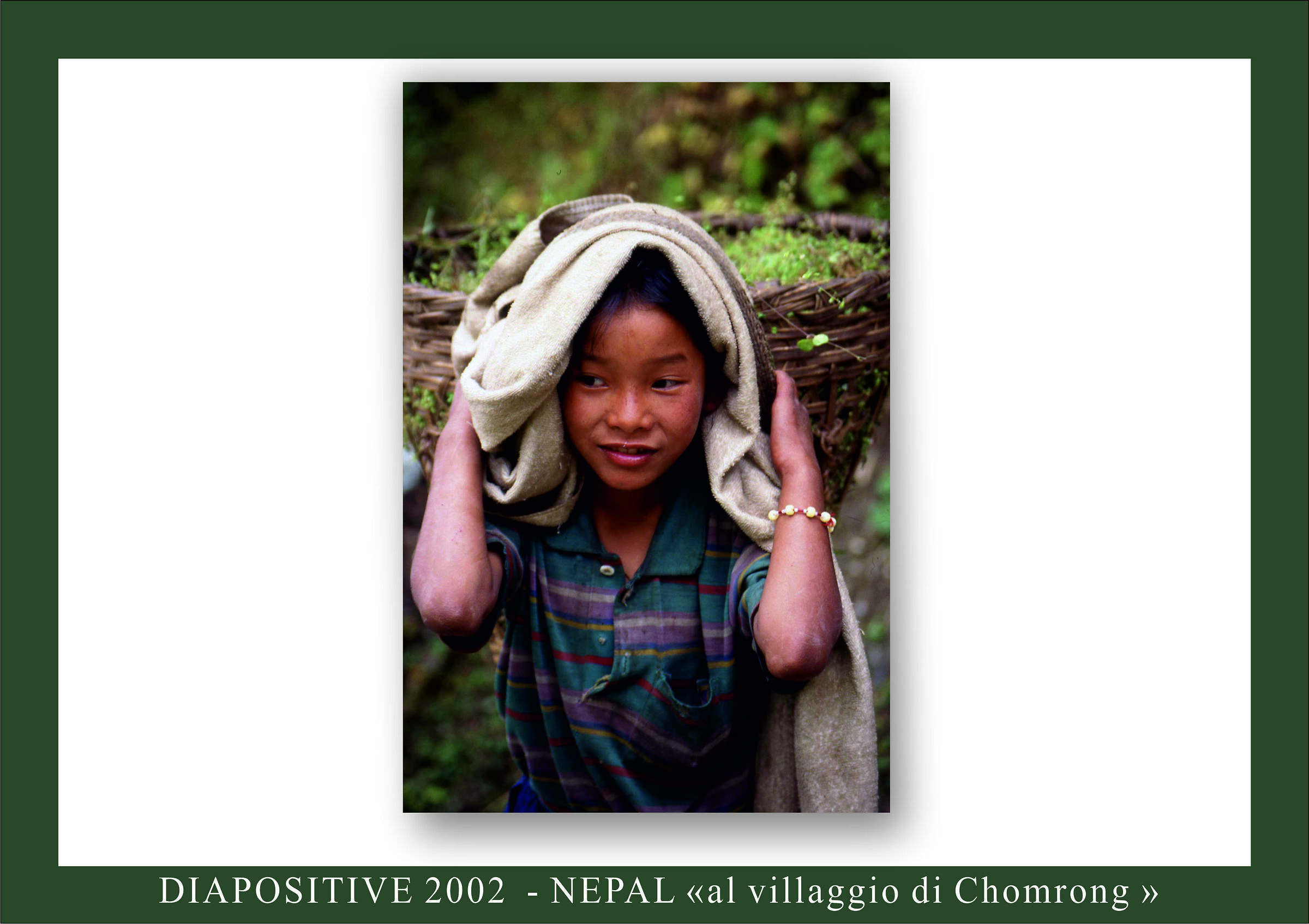 Nepalese girl in Chomrong