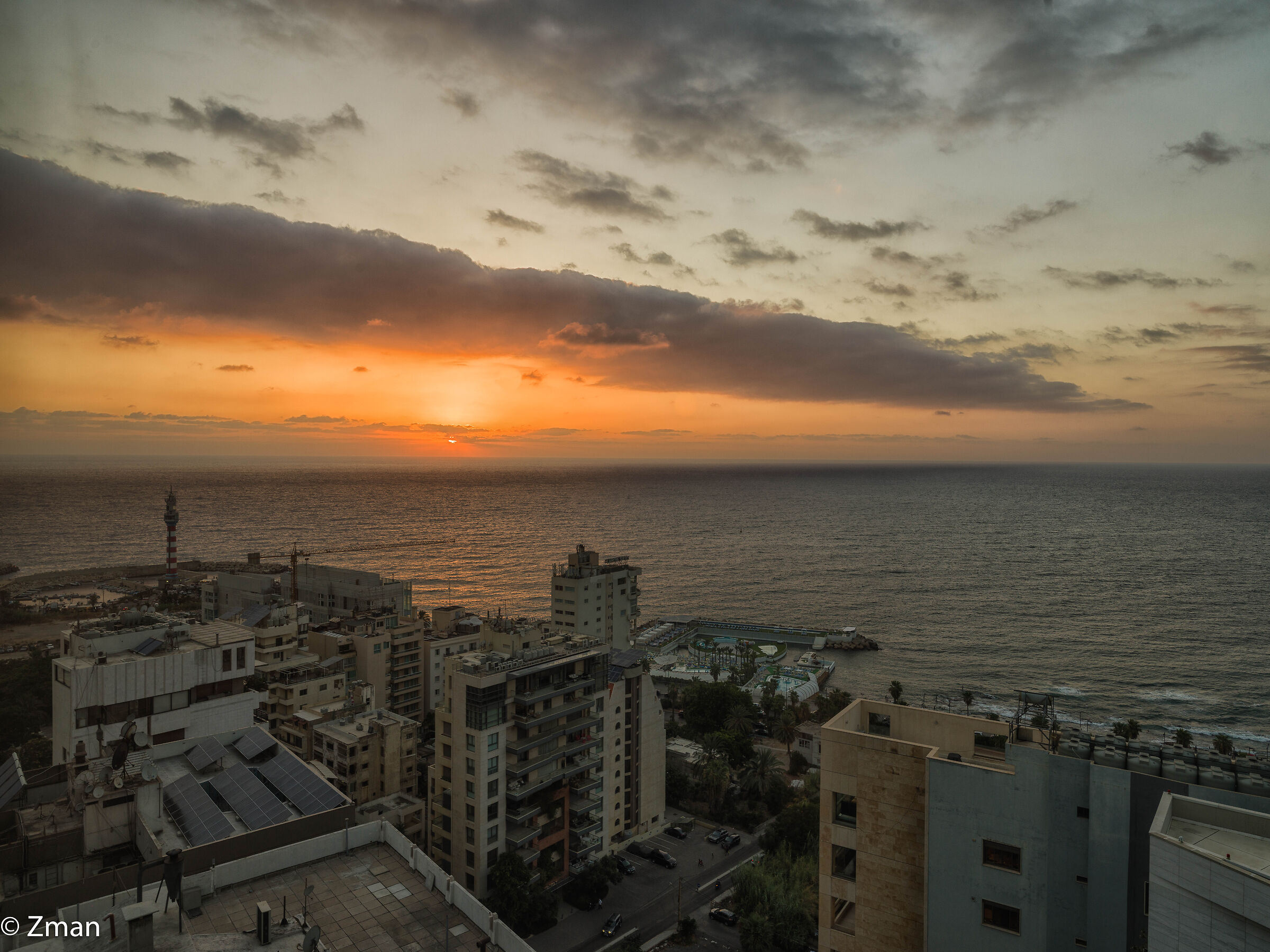Tramonto dal nostro balcone