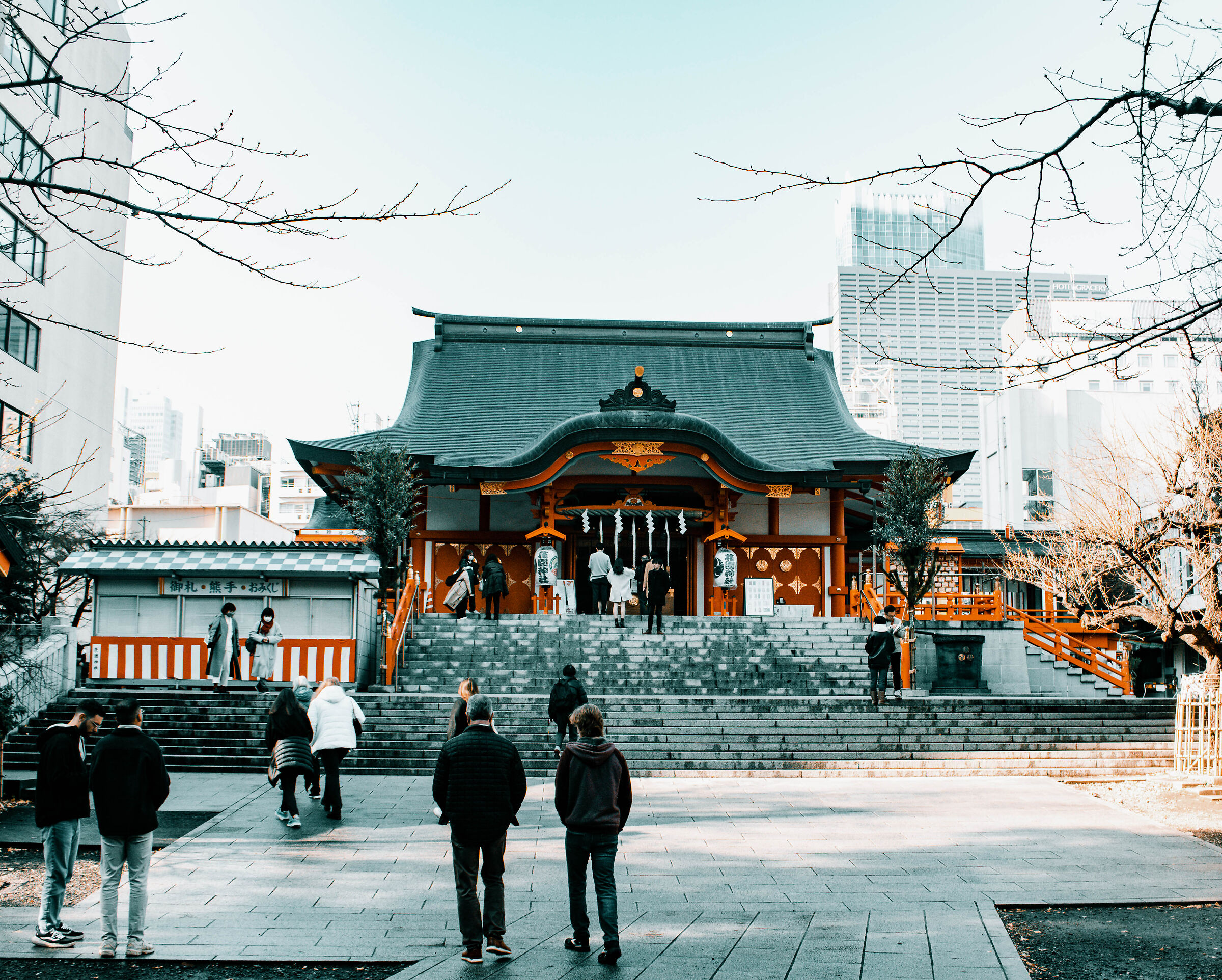 Temple among the skyscrapers