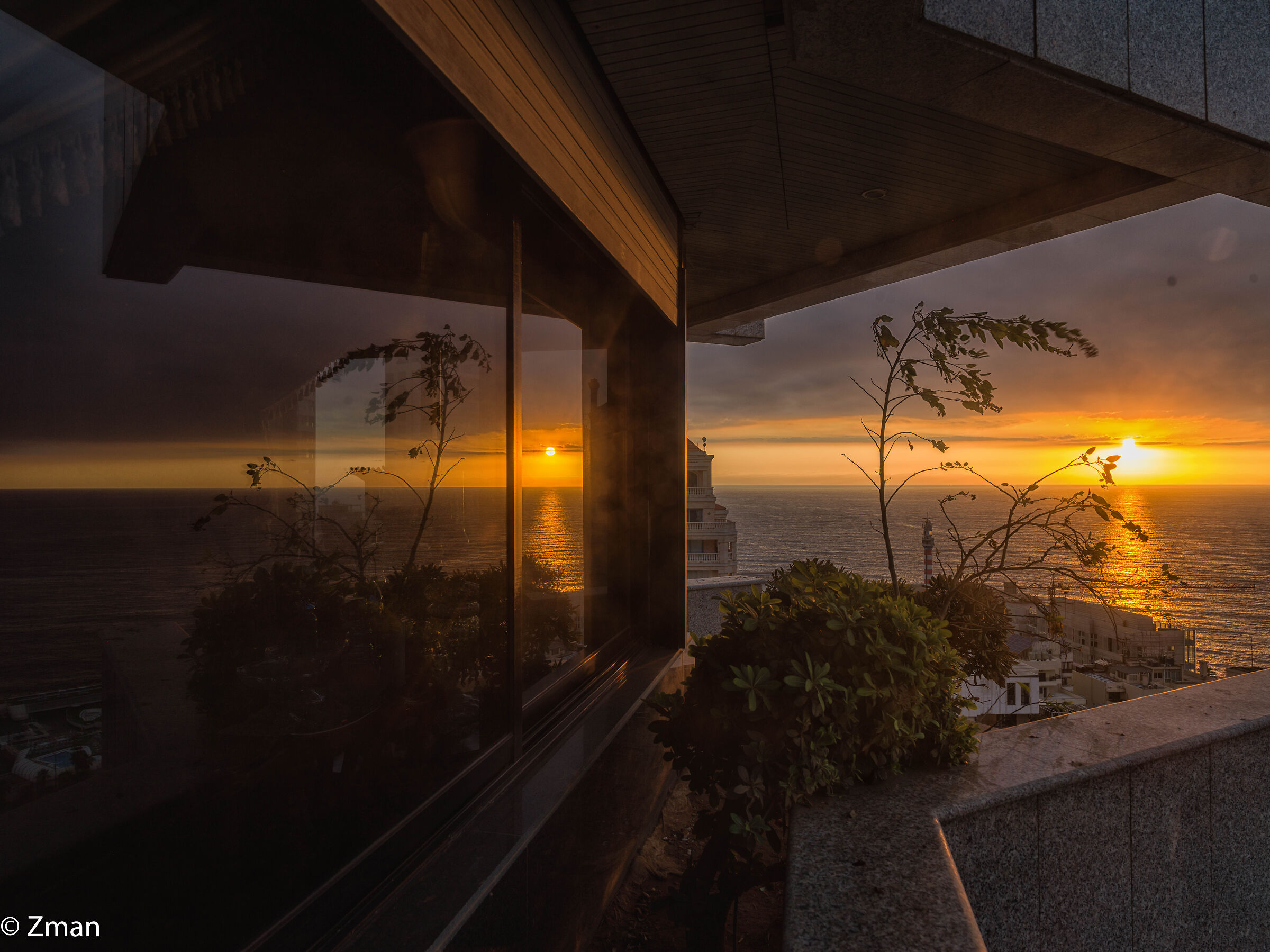 Tramonto dal nostro balcone