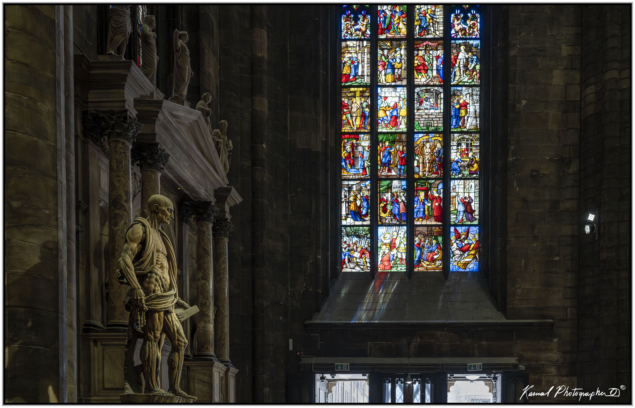 Statue of St. Bartholomew Flayed in the Duomo of Milan