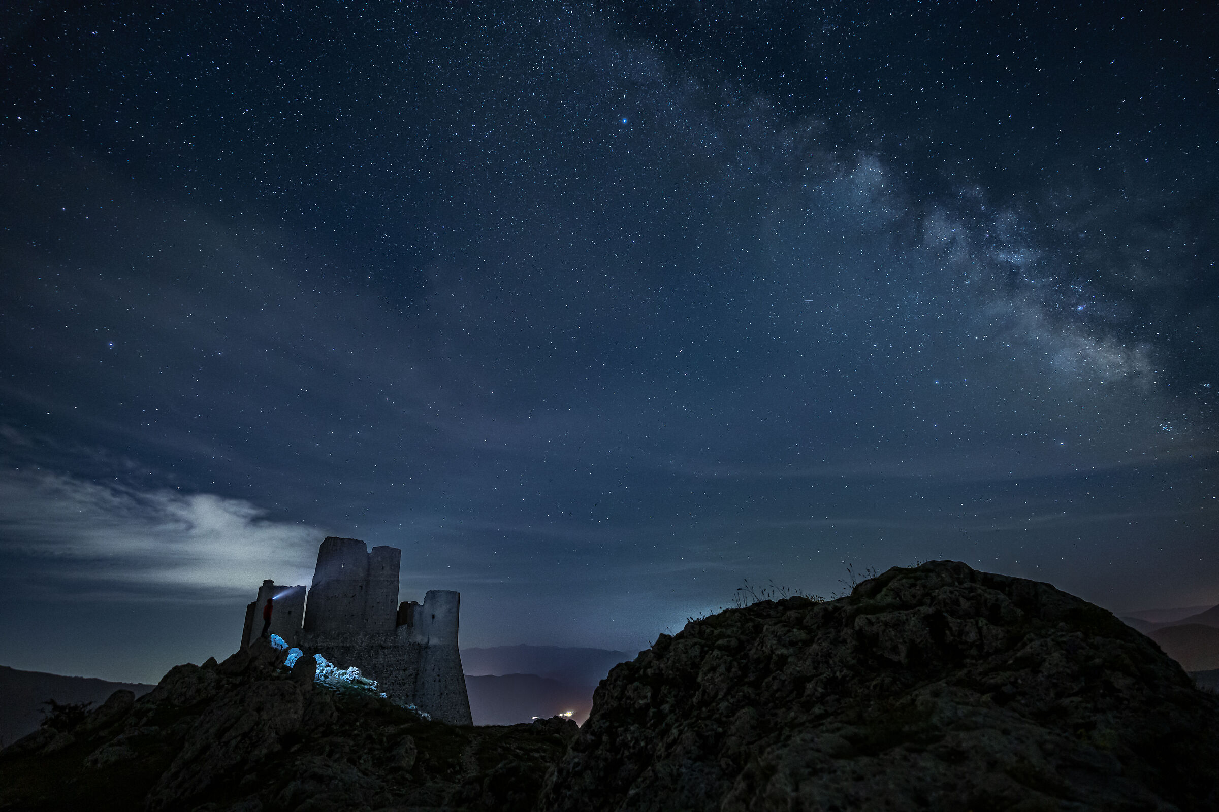 Rocca Calascio under the stars