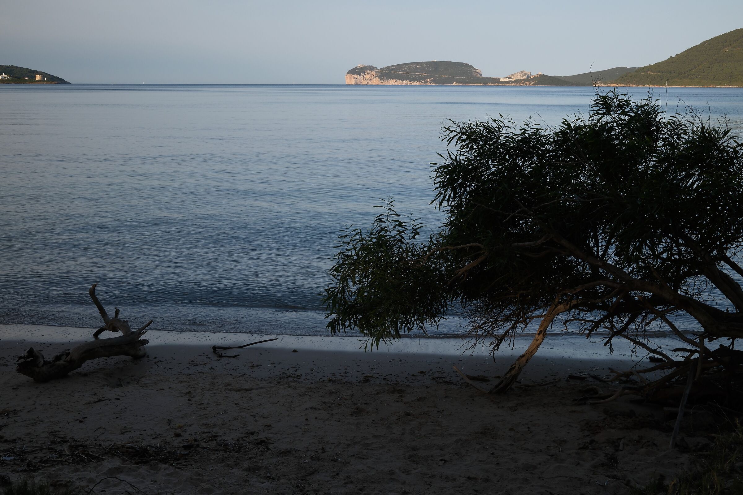 Capo Caccia dalla spiaggia di Mugoni