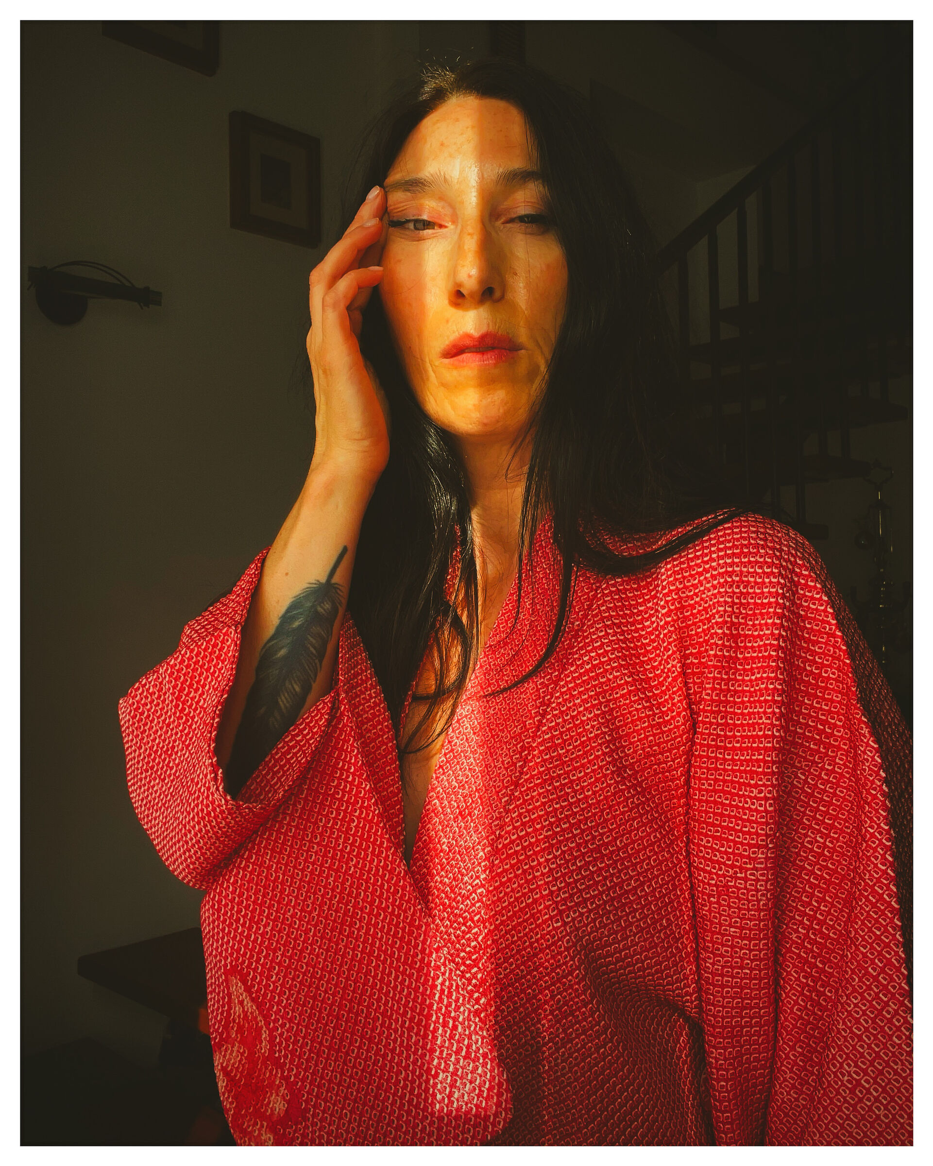 My new Pink Haori. Selfportrait