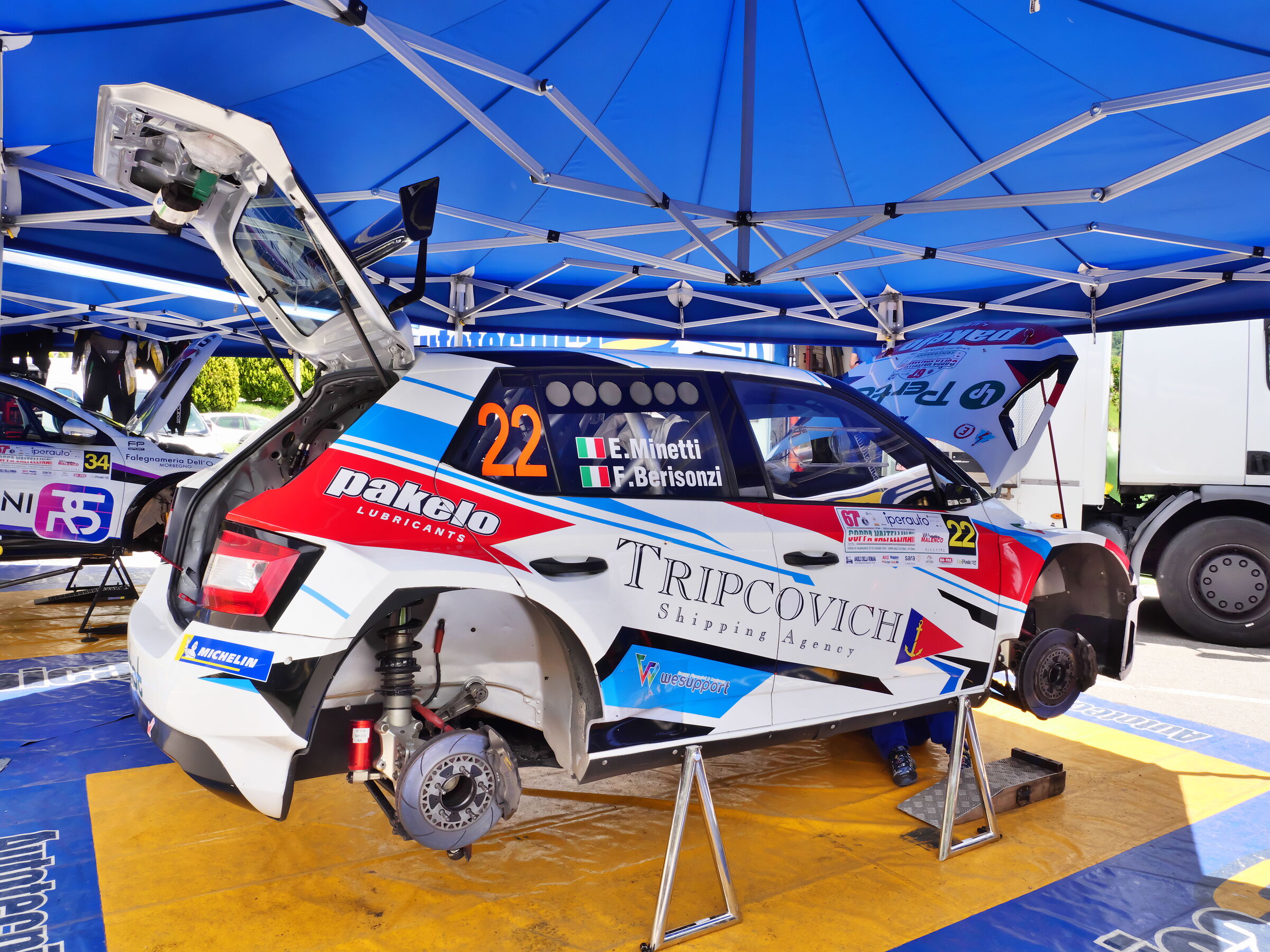 Rally Valmalenco Parc Fermé