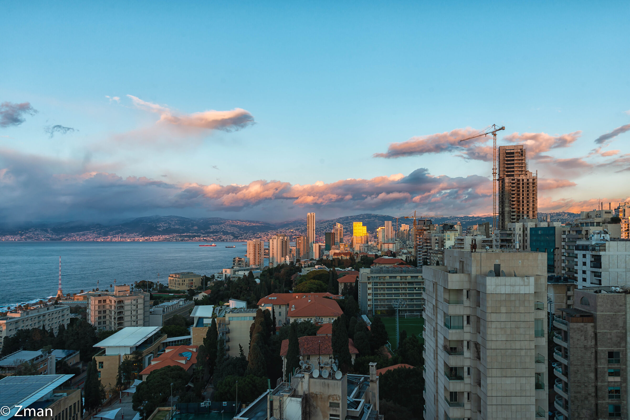 Beirut al tramonto