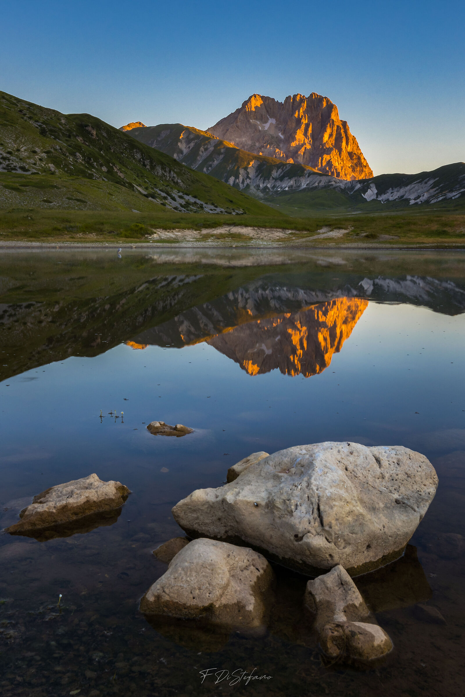 First light on the Corno Grande