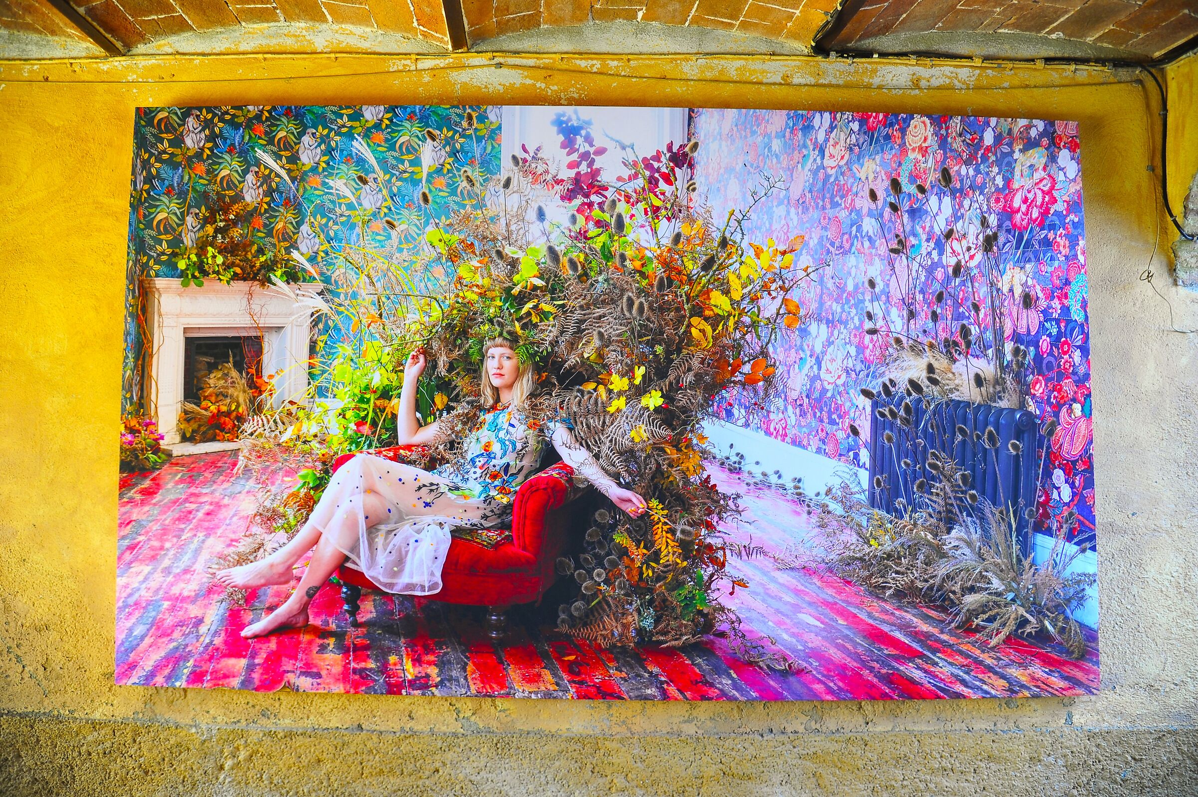 Chiusdino - foto su tela a mò di murales