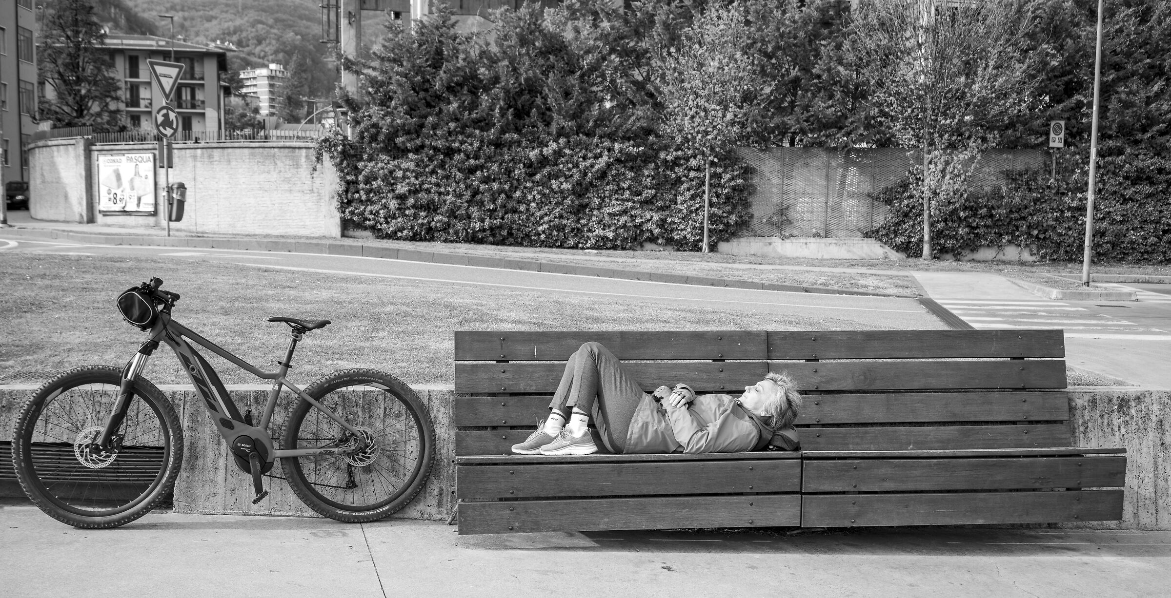 Il riposo della ciclista