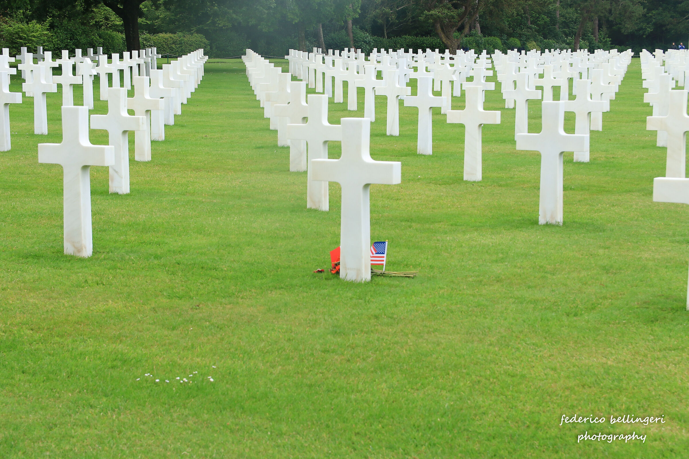 D-day cemetery in Commeville sur mer